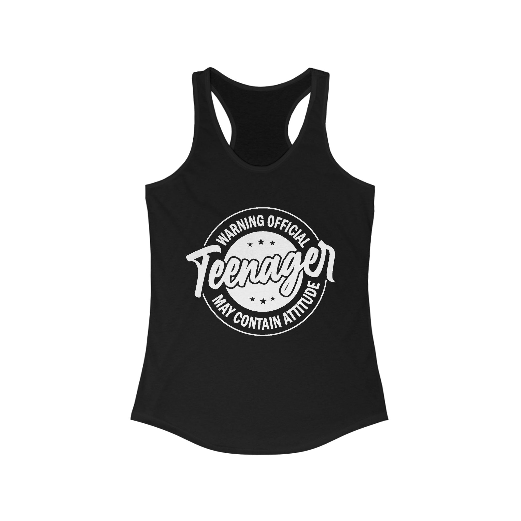 Graphic Teen Girls Tank - Warning Official Teenager | Tank Top by atgodanddesigns
