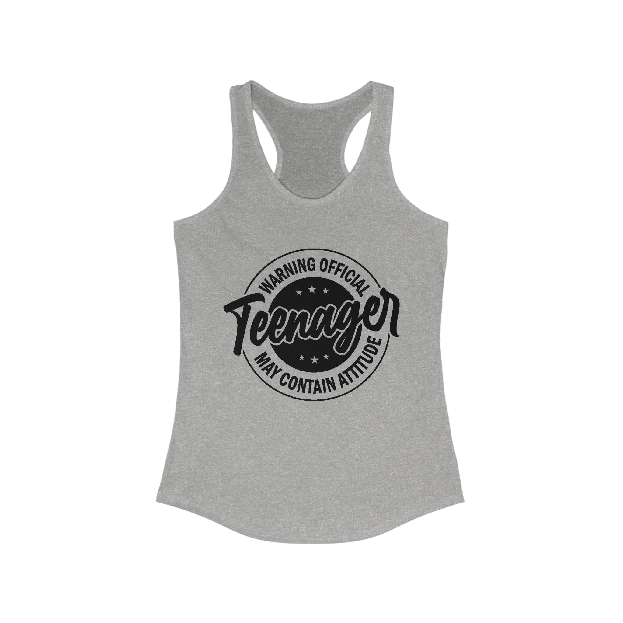 Graphic Teen Girls Tank - Warning Official Teenager | Tank Top by atgodanddesigns