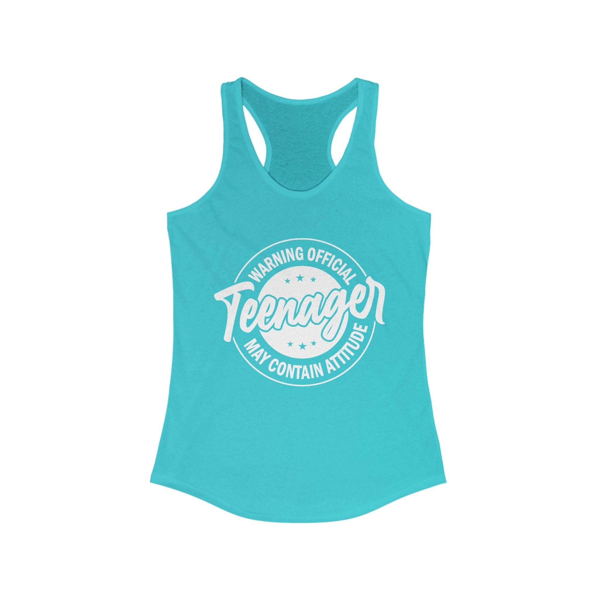 Graphic Teen Girls Tank - Warning Official Teenager | Tank Top by atgodanddesigns