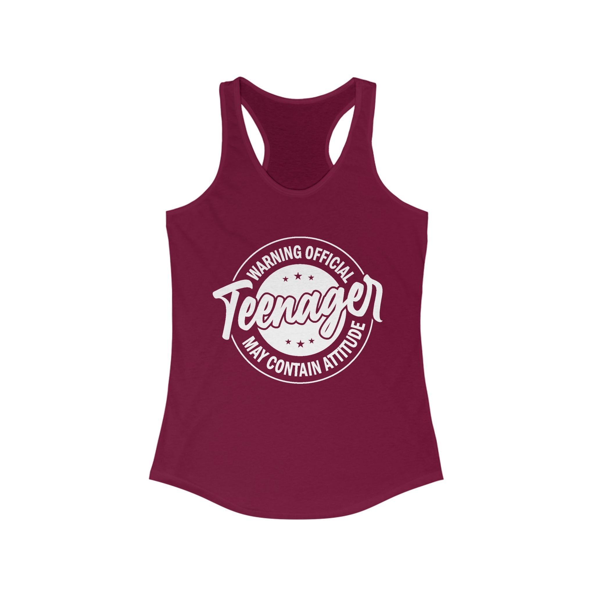 Graphic Teen Girls Tank - Warning Official Teenager | Tank Top by atgodanddesigns