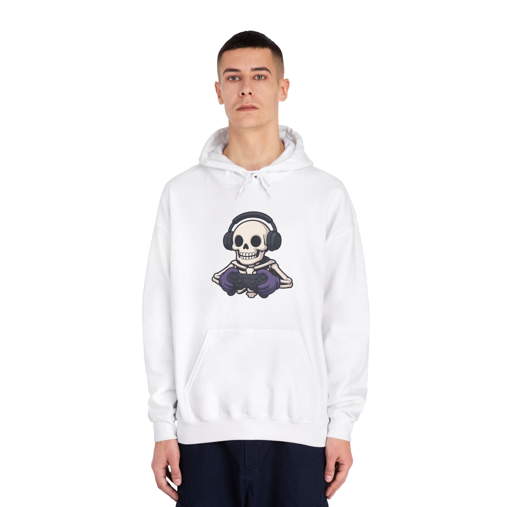 Graphic Teen Hooded Sweatshirt Gaming Skeleton | Hoodie by atgodanddesigns
