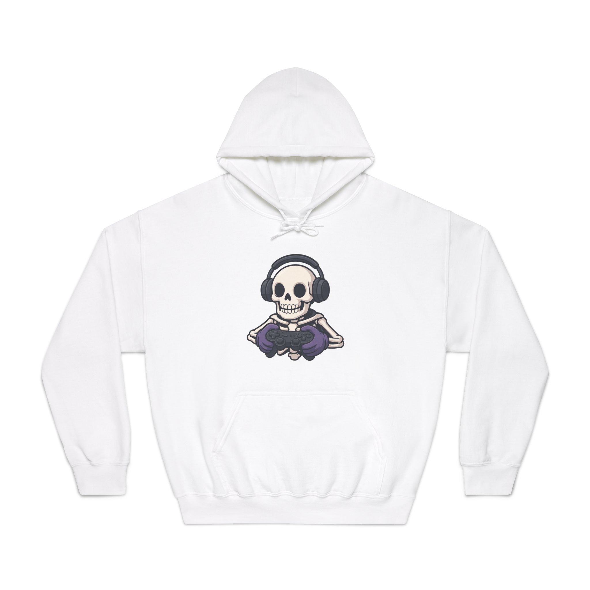 Graphic Teen Hooded Sweatshirt Gaming Skeleton | Hoodie by atgodanddesigns