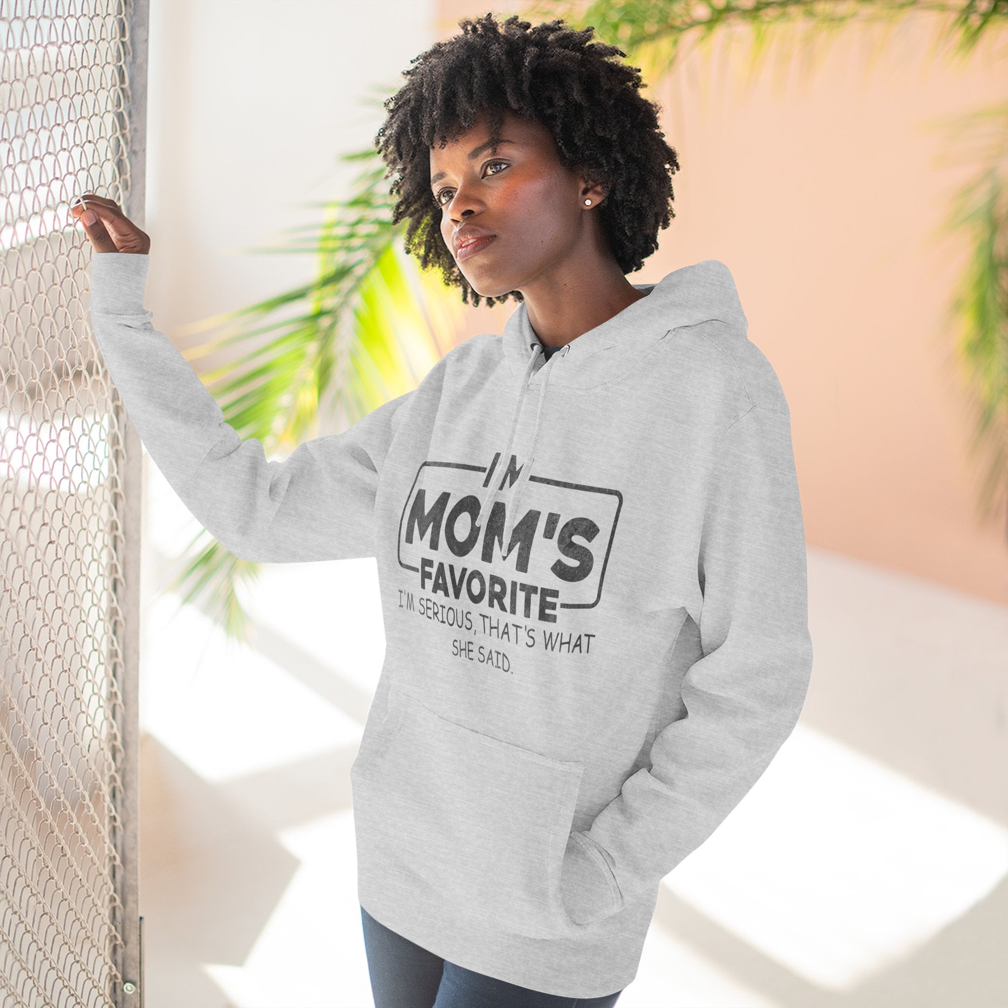 Graphic Teen Hoodie - I'm Mom's Favorite | Hoodie by atgodanddesigns