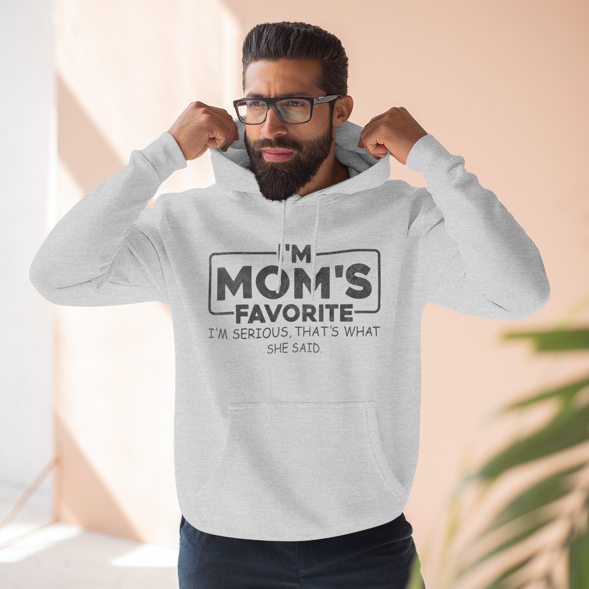 Graphic Teen Hoodie - I'm Mom's Favorite | Hoodie by atgodanddesigns