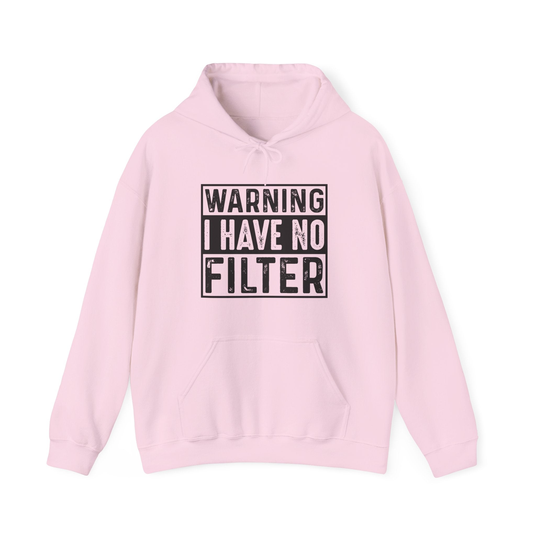 Graphic Teen Hoodie - Warning I Have No Fliter | Hoodie by atgodanddesigns