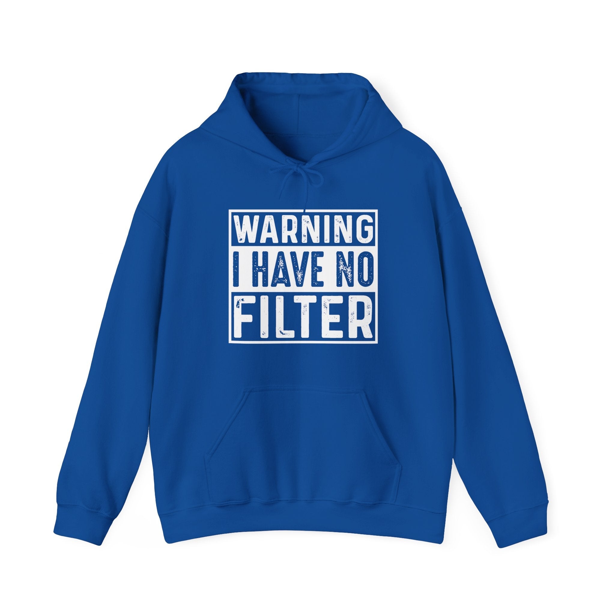 Graphic Teen Hoodie - Warning I Have No Fliter | Hoodie by atgodanddesigns