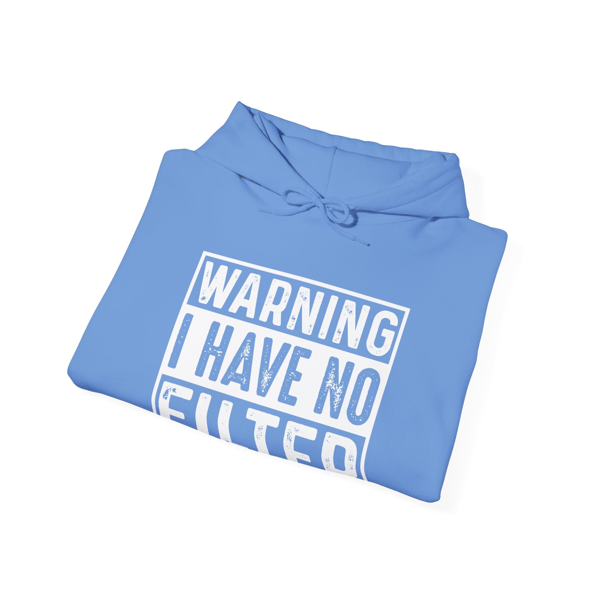 Graphic Teen Hoodie - Warning I Have No Fliter | Hoodie by atgodanddesigns