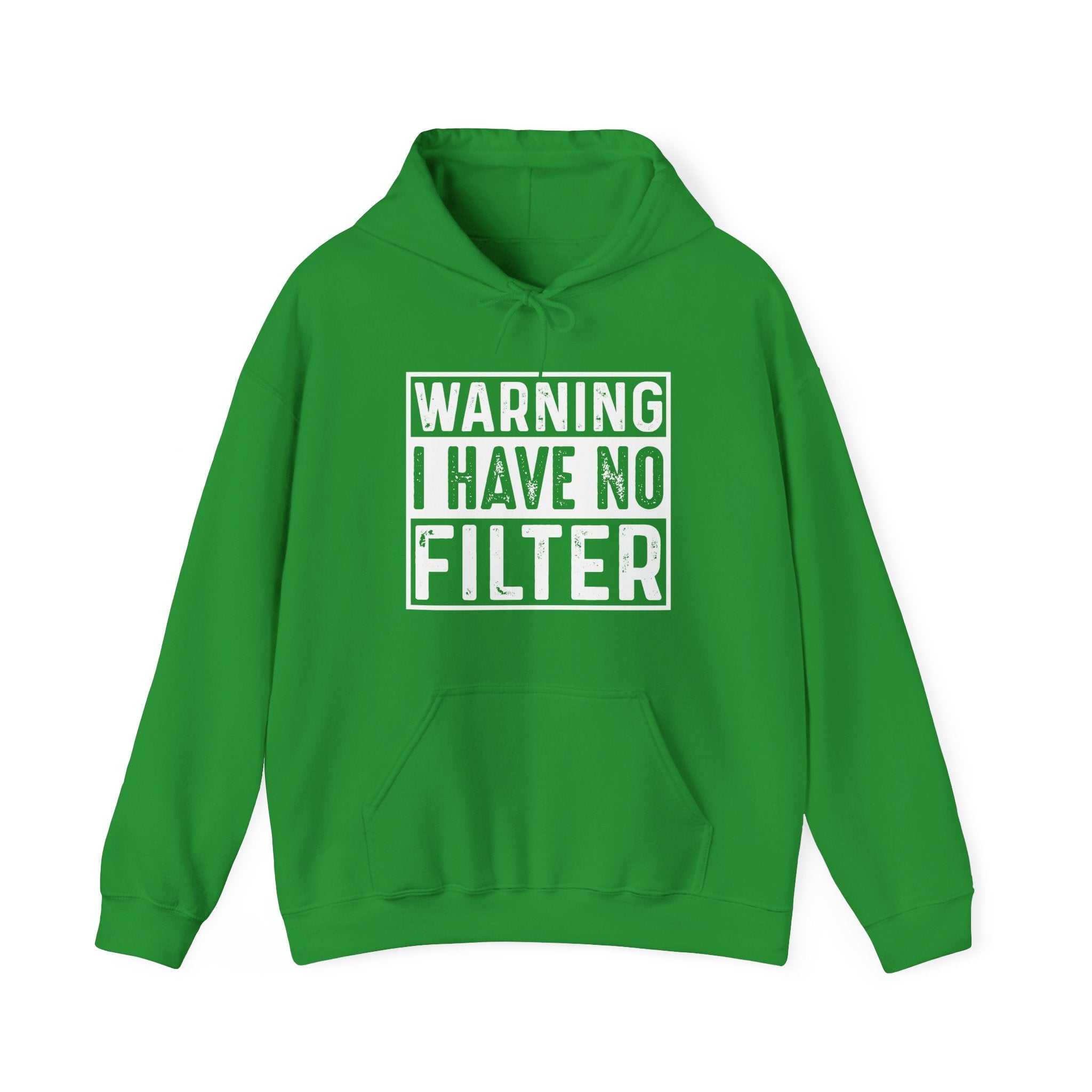 Graphic Teen Hoodie - Warning I Have No Fliter | Hoodie by atgodanddesigns