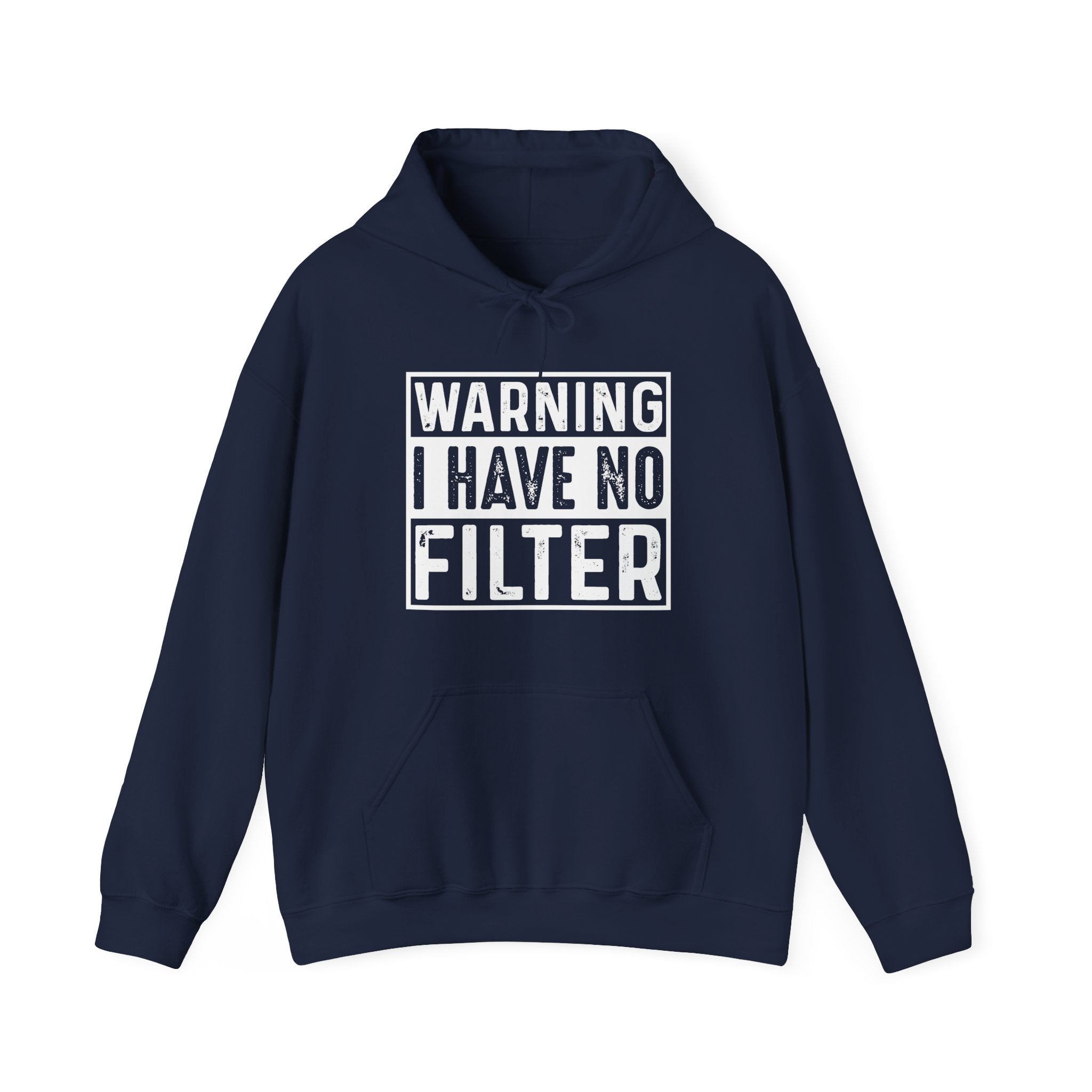 Graphic Teen Hoodie - Warning I Have No Fliter | Hoodie by atgodanddesigns