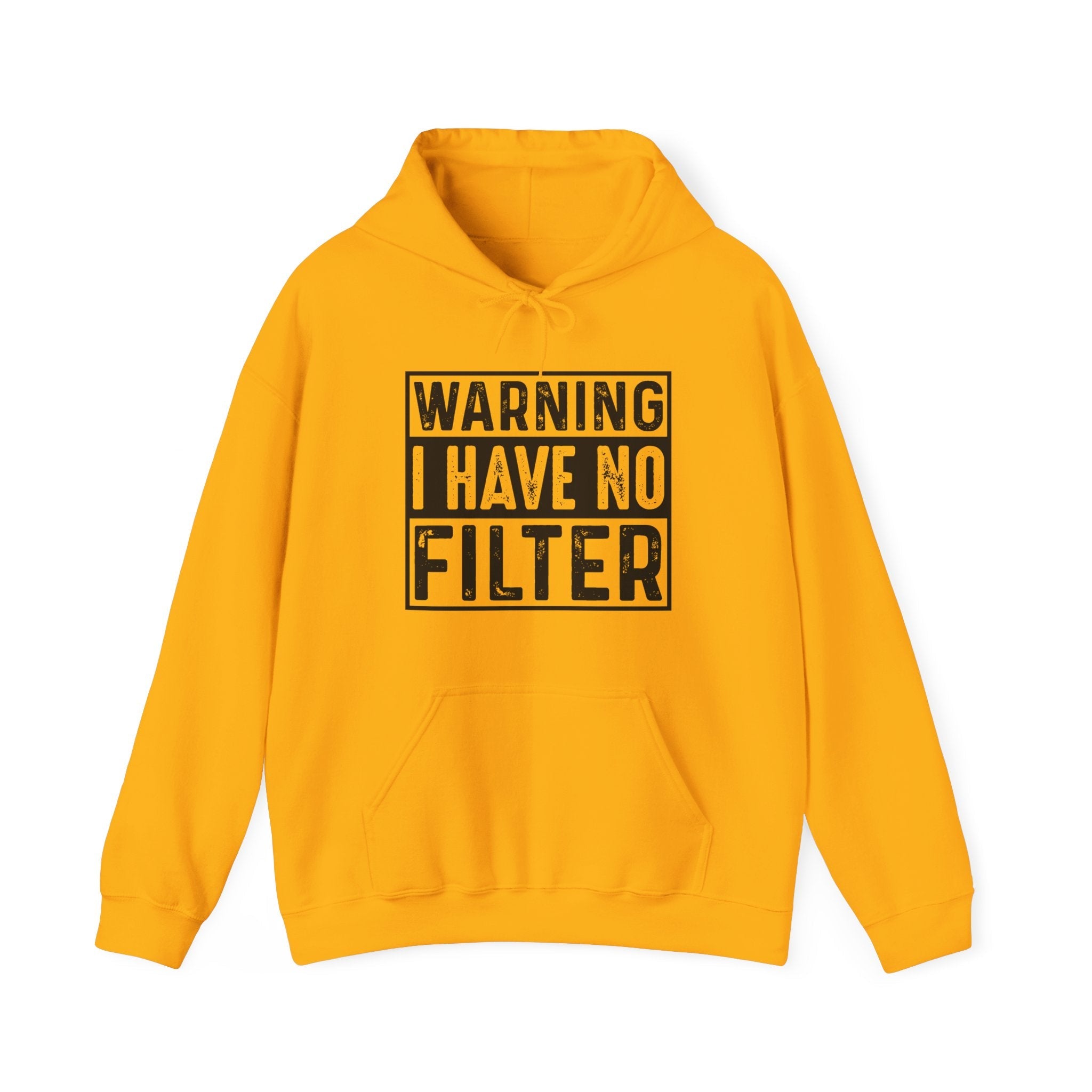 Graphic Teen Hoodie - Warning I Have No Fliter | Hoodie by atgodanddesigns