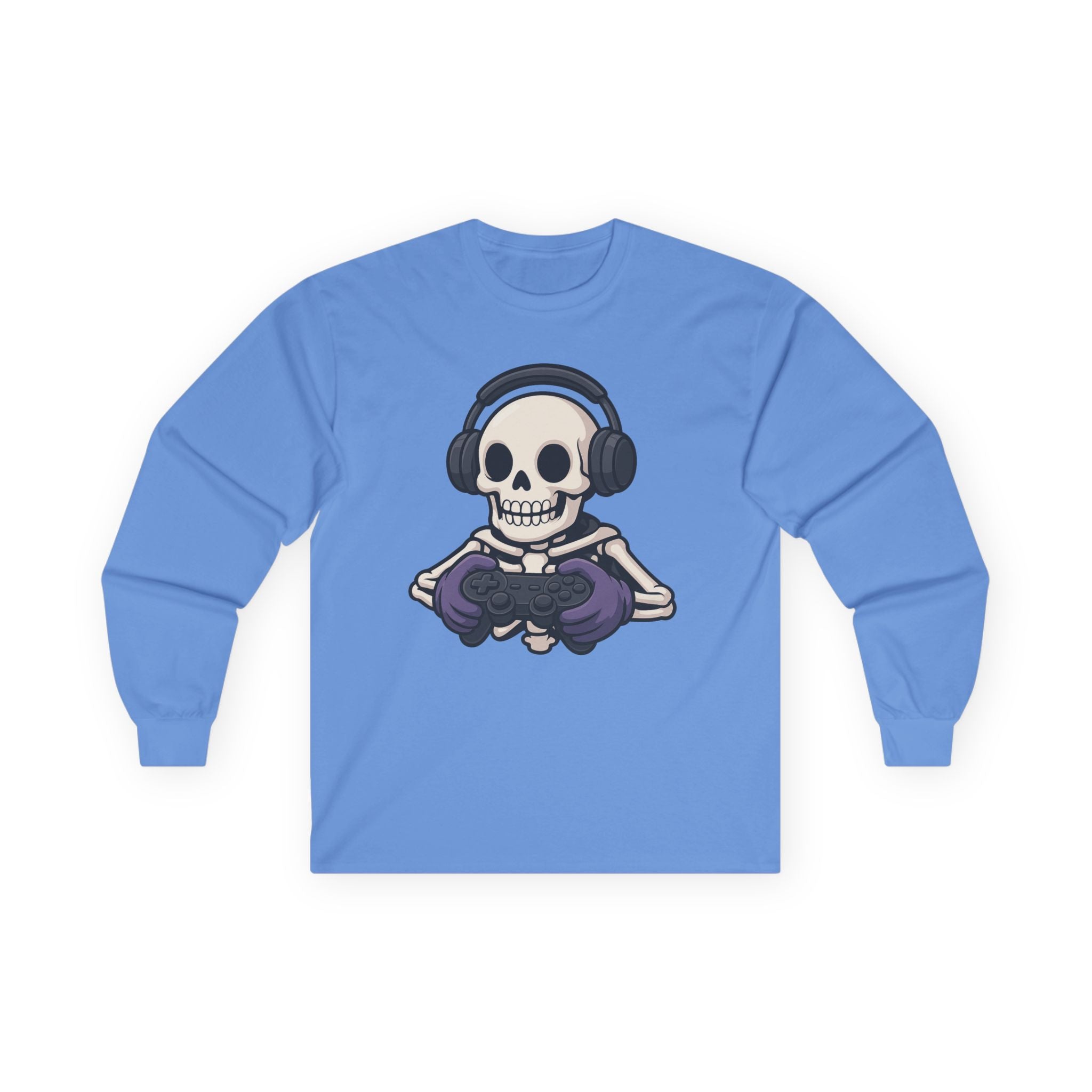 Graphic Teen Long Sleeve T-Shirt Gaming Skeleton | Long - sleeve by atgodanddesigns