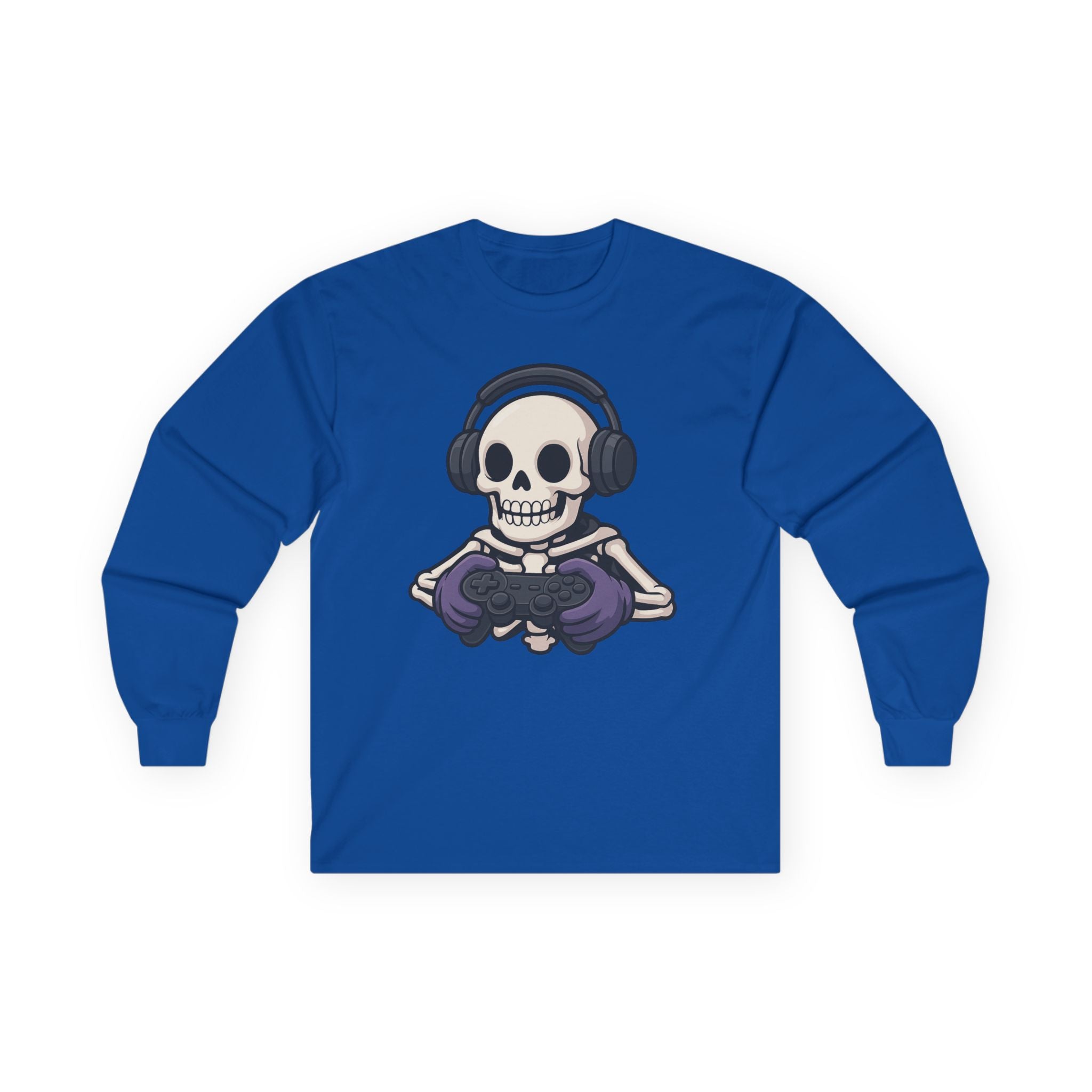 Graphic Teen Long Sleeve T-Shirt Gaming Skeleton | Long - sleeve by atgodanddesigns