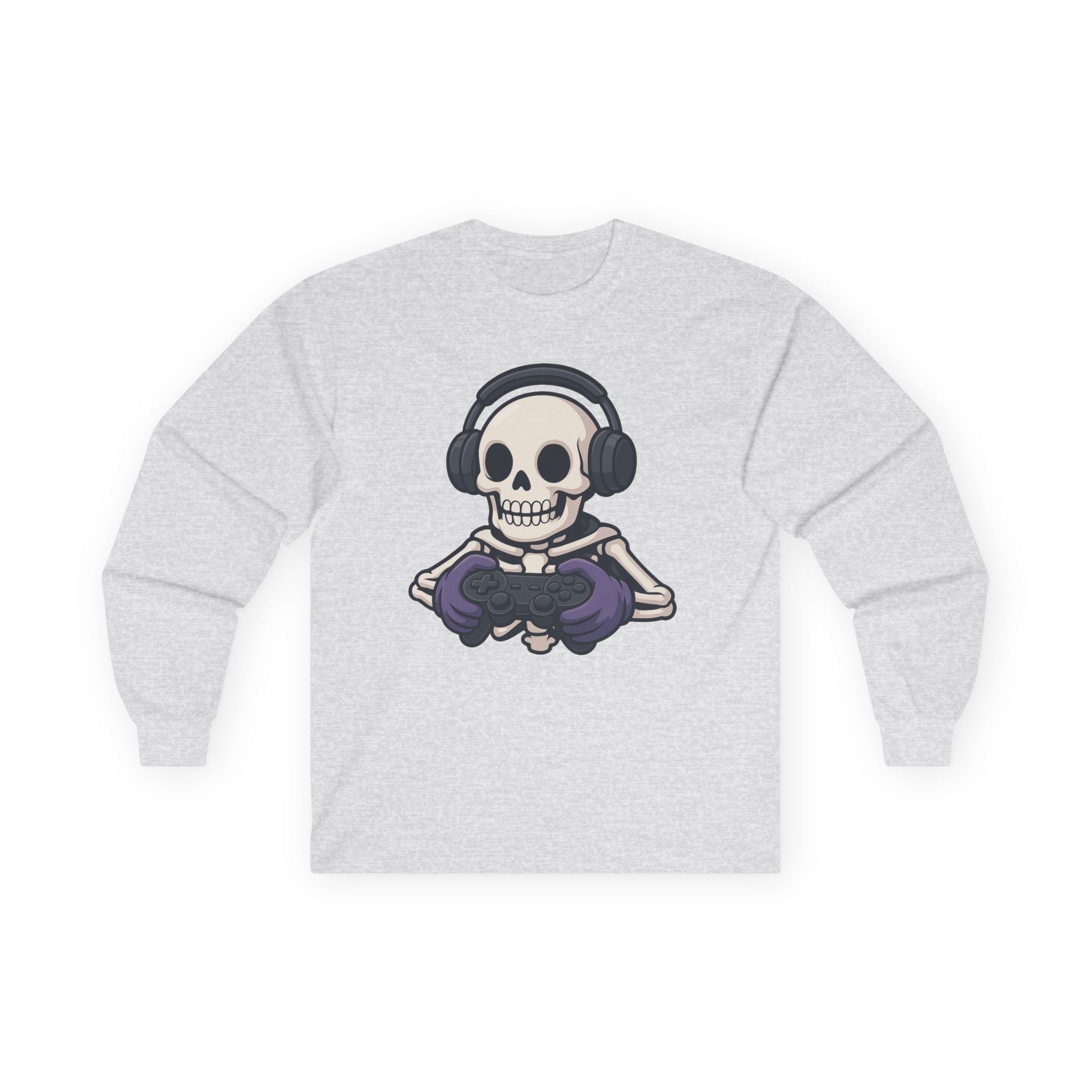 Graphic Teen Long Sleeve T-Shirt Gaming Skeleton | Long - sleeve by atgodanddesigns