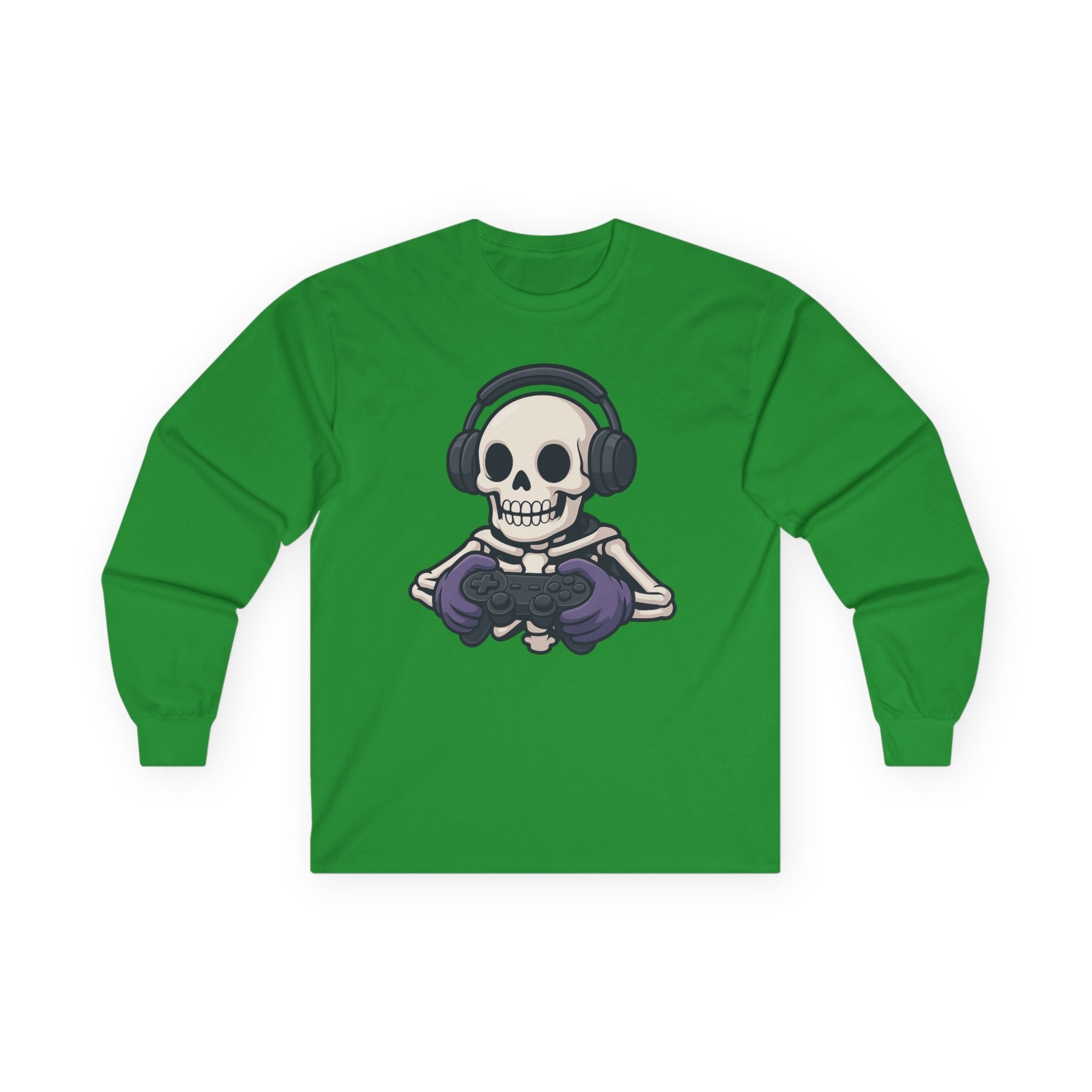 Graphic Teen Long Sleeve T-Shirt Gaming Skeleton | Long - sleeve by atgodanddesigns