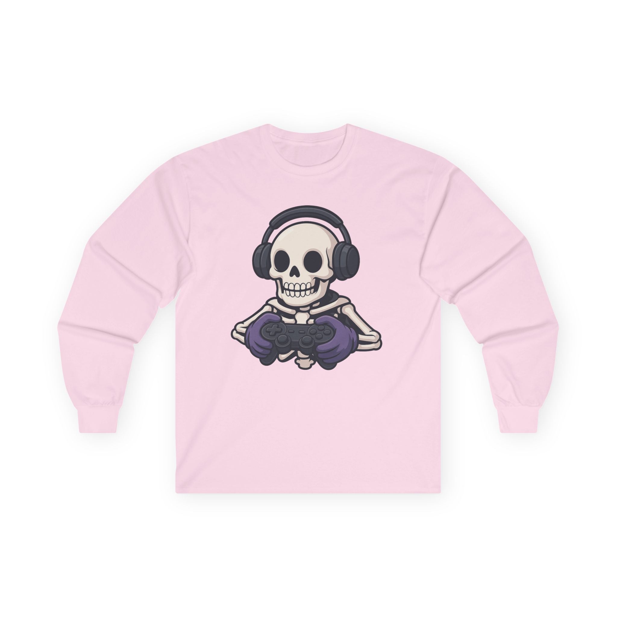 Graphic Teen Long Sleeve T-Shirt Gaming Skeleton | Long - sleeve by atgodanddesigns