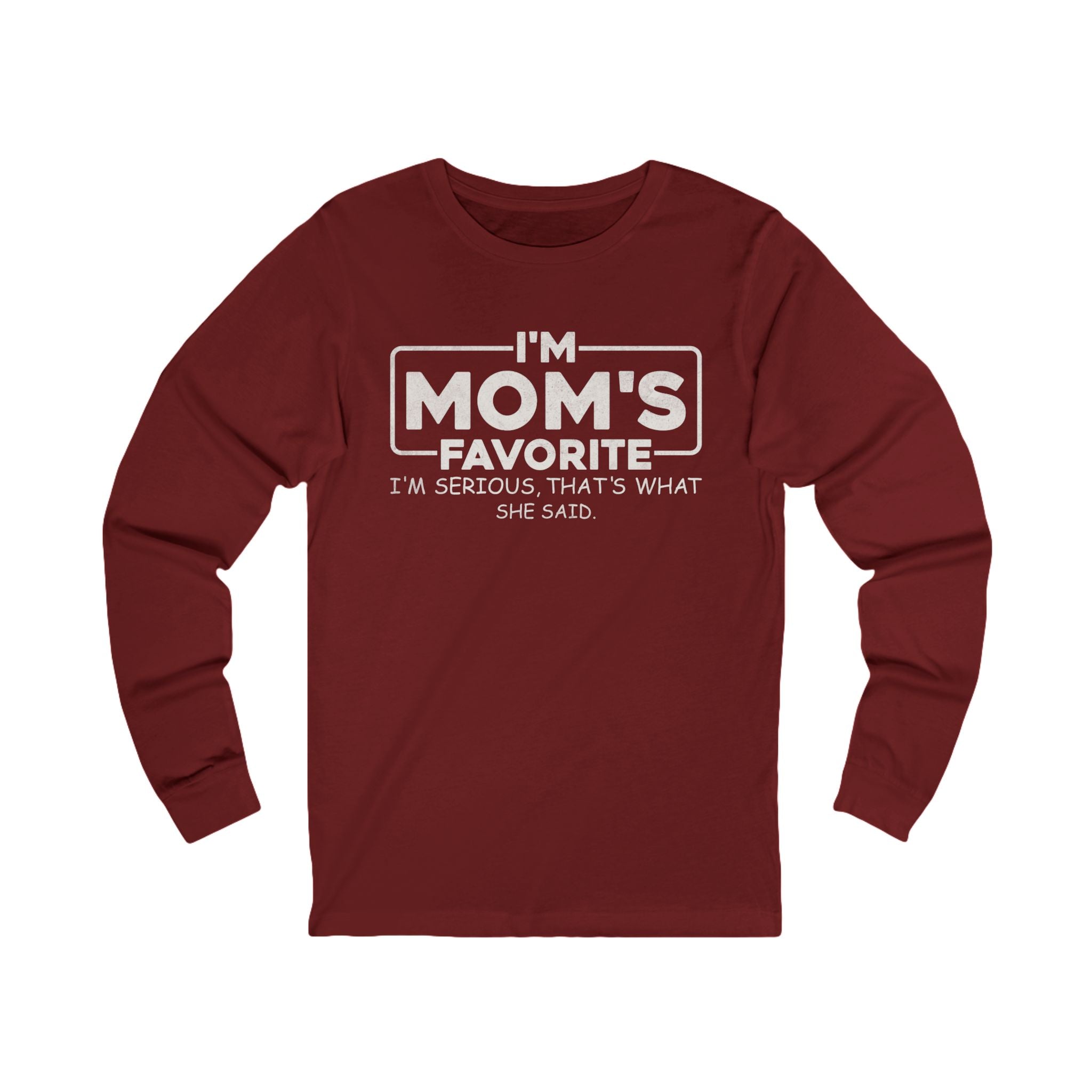 Graphic Teen Long Sleeve T-Shirt - I'm Mom's Favorite | Long - sleeve by atgodanddesigns