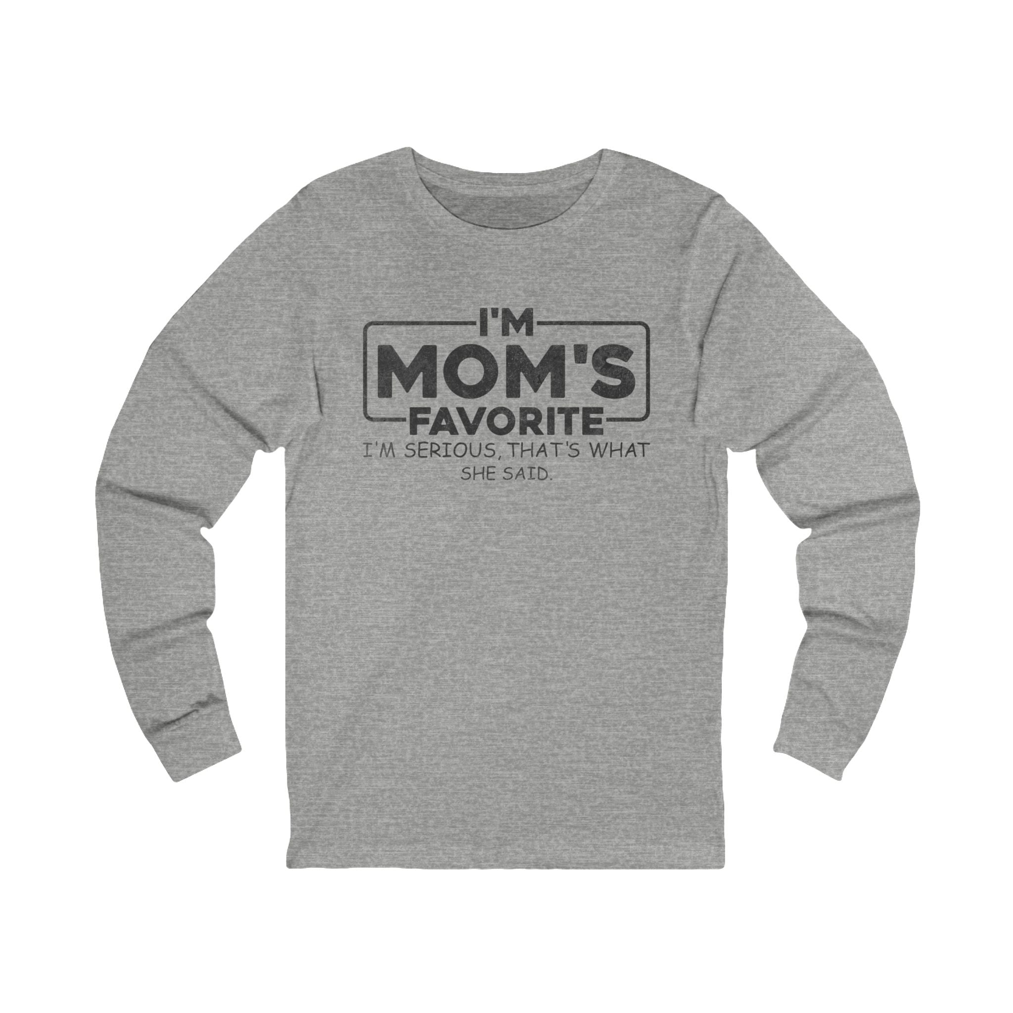 Graphic Teen Long Sleeve T-Shirt - I'm Mom's Favorite | Long - sleeve by atgodanddesigns
