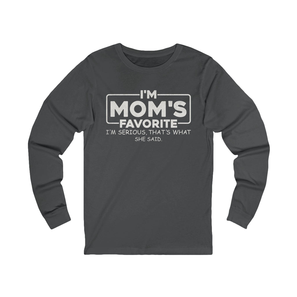 Graphic Teen Long Sleeve T-Shirt - I'm Mom's Favorite | Long - sleeve by atgodanddesigns
