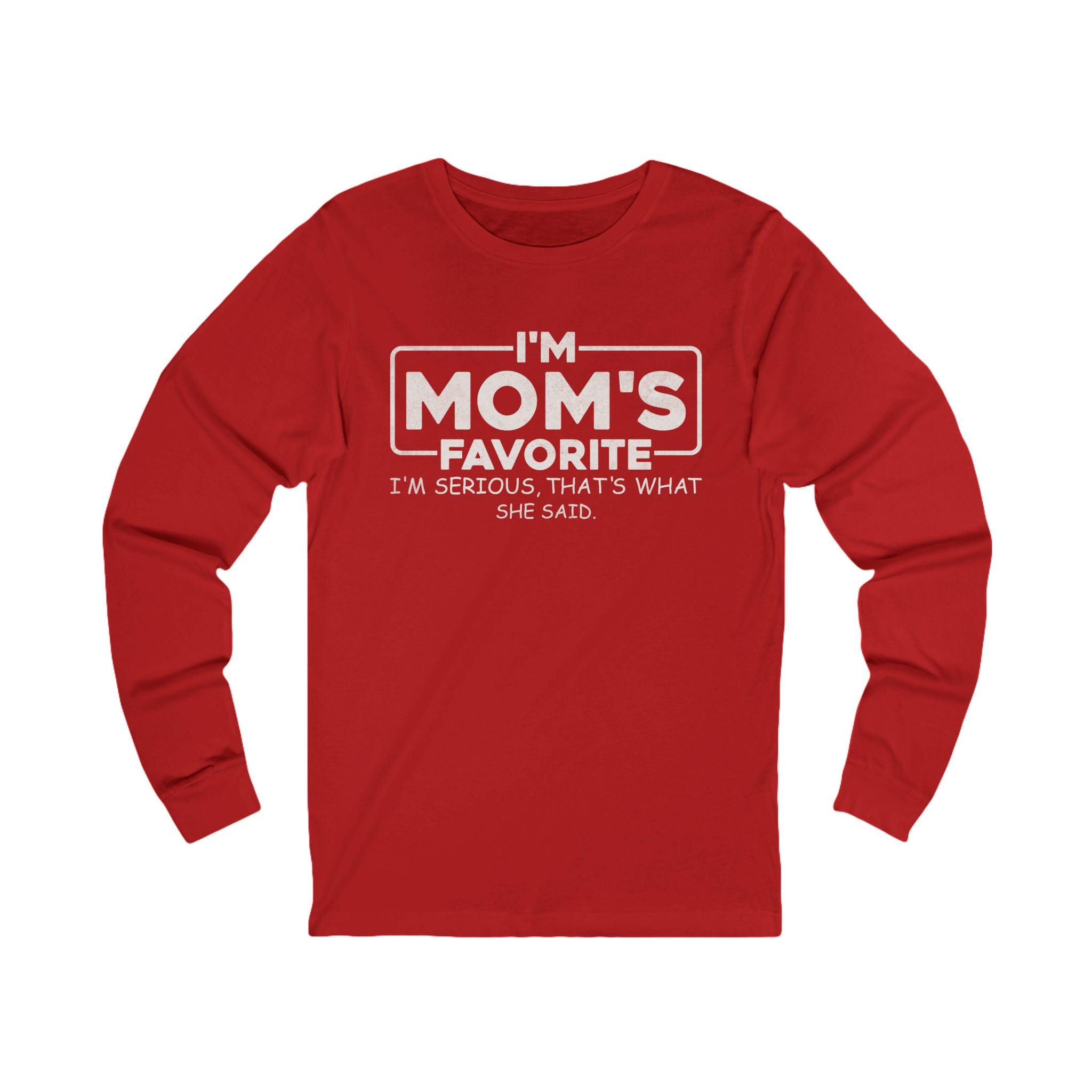Graphic Teen Long Sleeve T-Shirt - I'm Mom's Favorite | Long - sleeve by atgodanddesigns