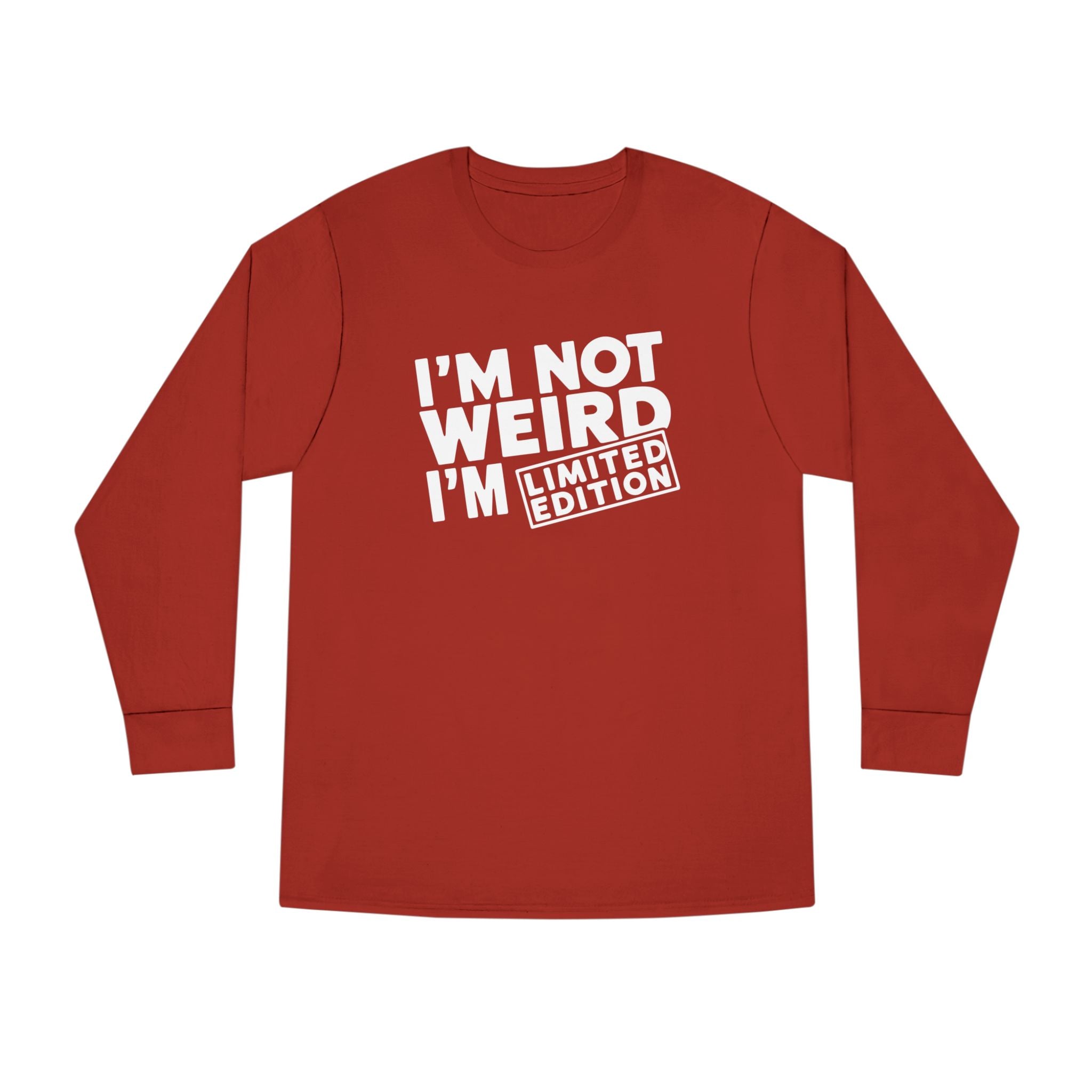 Graphic Teen Long Sleeve T-Shirt - I'm Not Weird I'm Limited Edition | Long - sleeve by atgodanddesigns