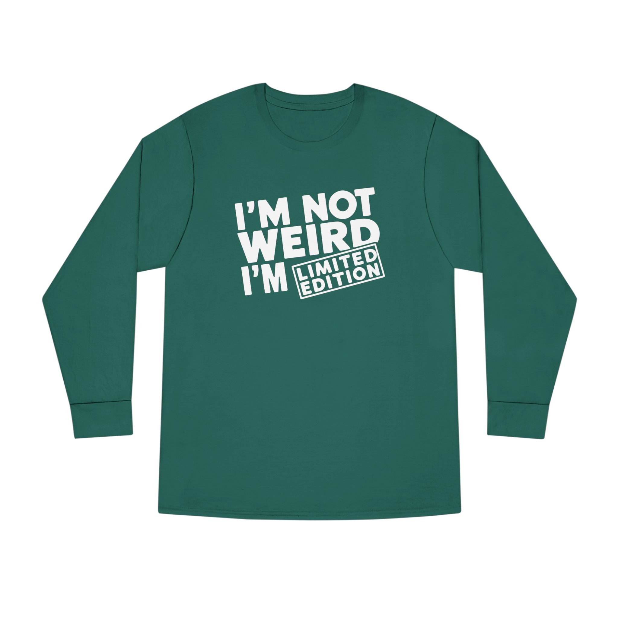 Graphic Teen Long Sleeve T-Shirt - I'm Not Weird I'm Limited Edition | Long - sleeve by atgodanddesigns