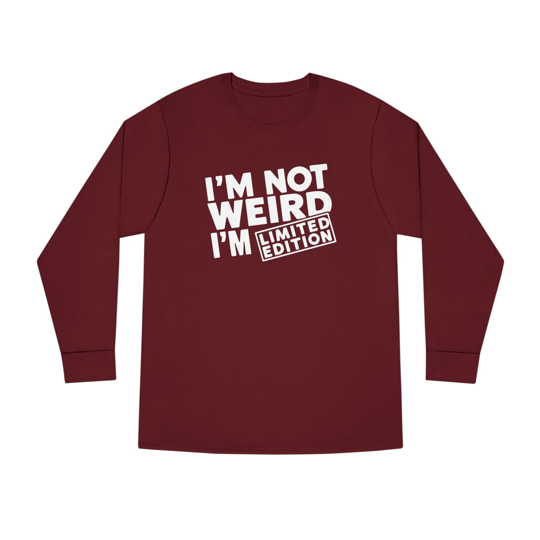 Graphic Teen Long Sleeve T-Shirt - I'm Not Weird I'm Limited Edition | Long - sleeve by atgodanddesigns