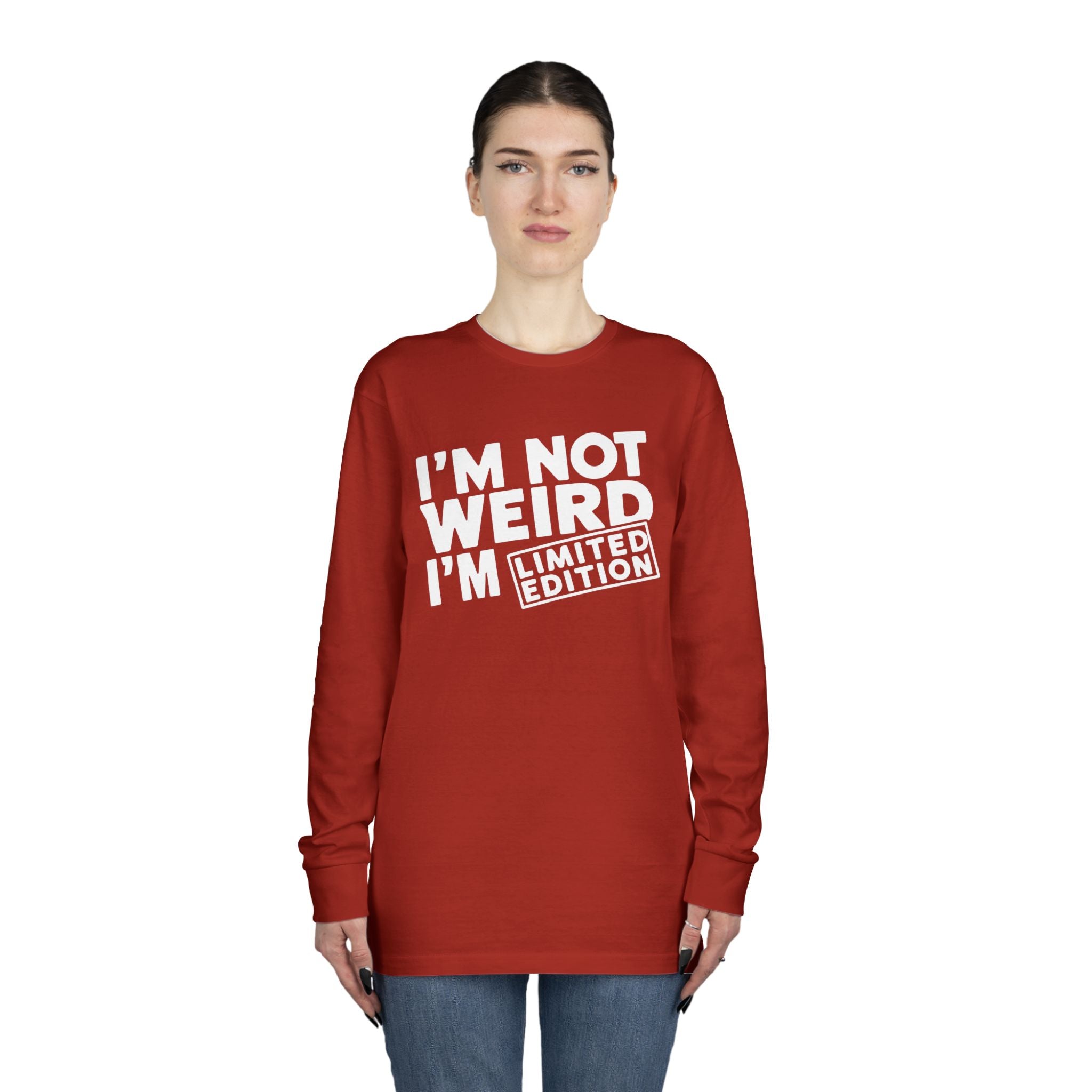 Graphic Teen Long Sleeve T-Shirt - I'm Not Weird I'm Limited Edition | Long - sleeve by atgodanddesigns