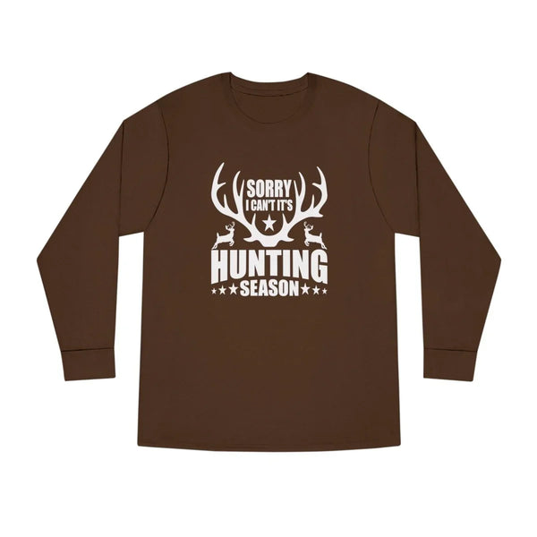 Graphic Teen Long Sleeve Tee - Sorry I Can't It's Hunting Season | Long - sleeve by atgodanddesigns