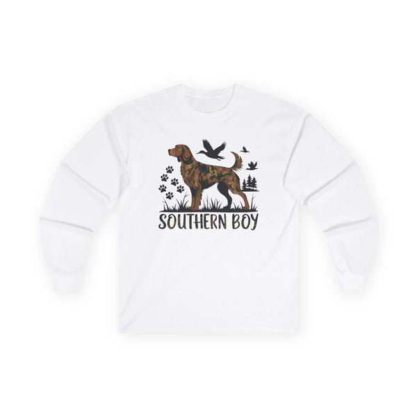 Graphic Teen Long Sleeve Tee - Southern Boy | Long - sleeve by atgodanddesigns