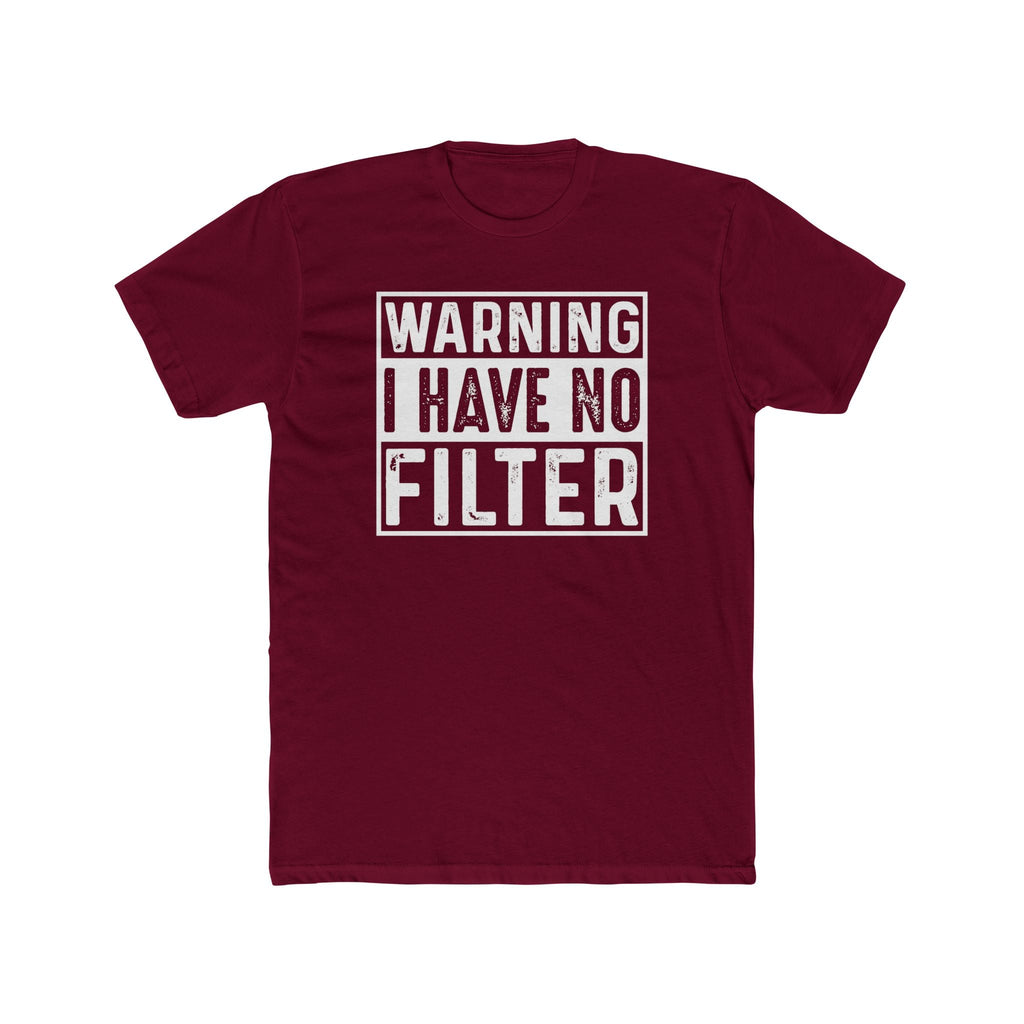 Graphic Teen T-Shirt - Warning I Have No Filter | T-Shirt by atgodanddesigns