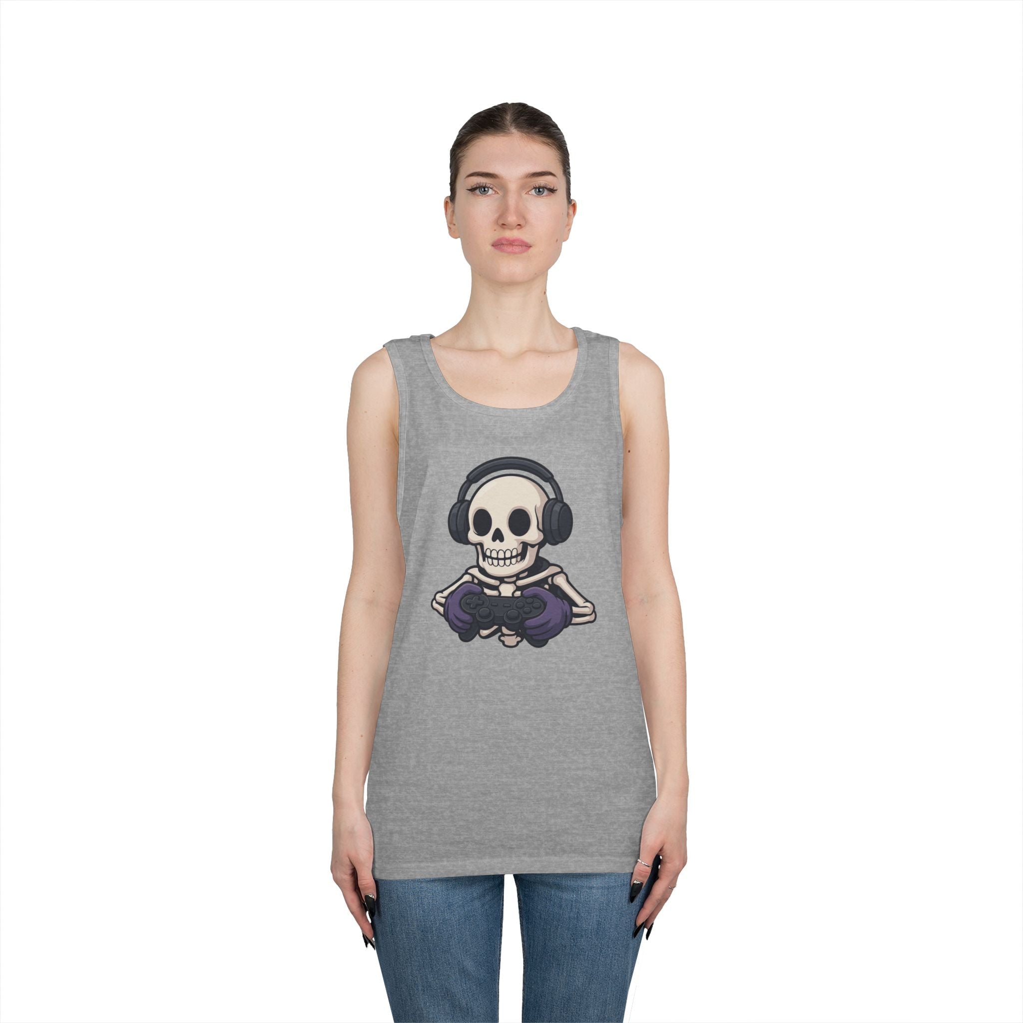 Graphic Teen Tank - Gaming Skeleton | Tank Top by atgodanddesigns