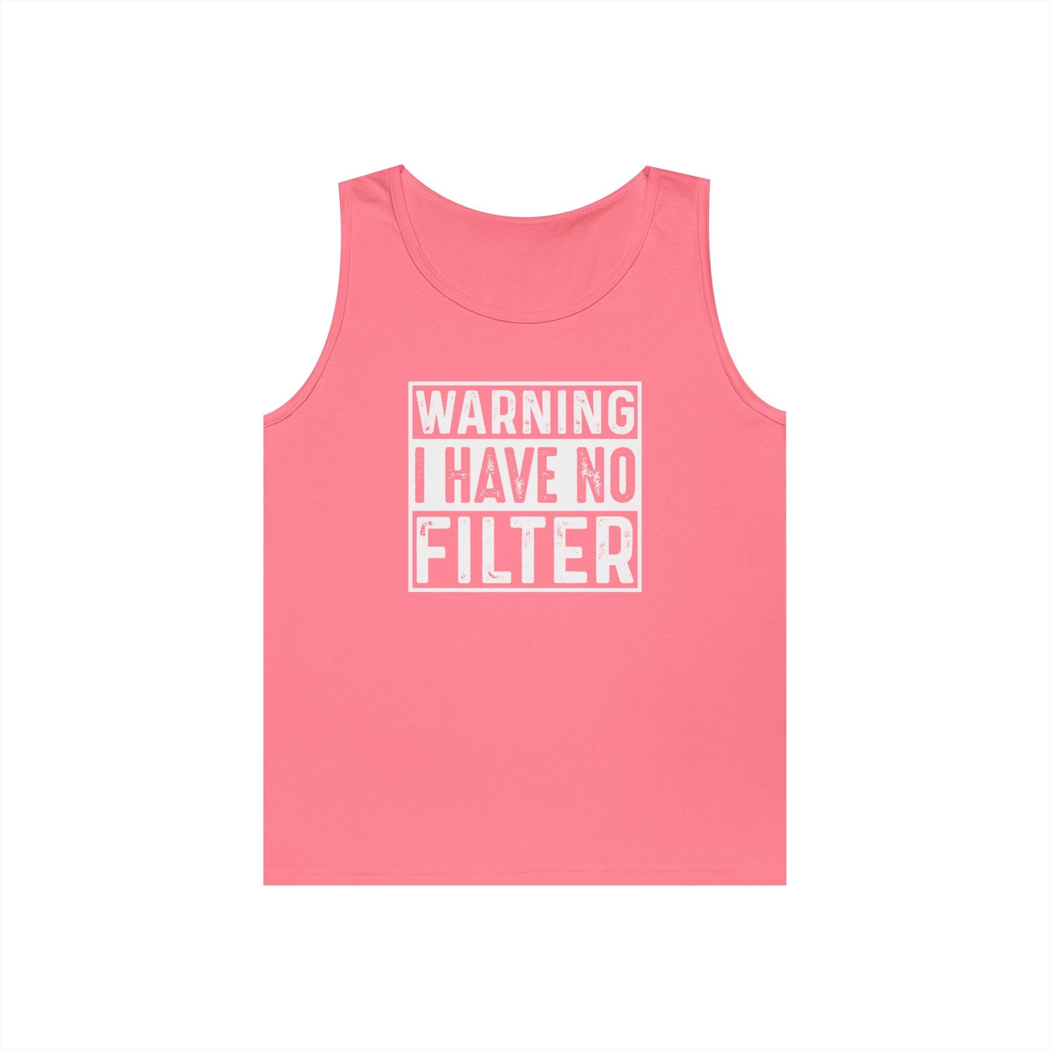 Graphic Teen Tank - Warning I Have No Filter | Tank Top by atgodanddesigns