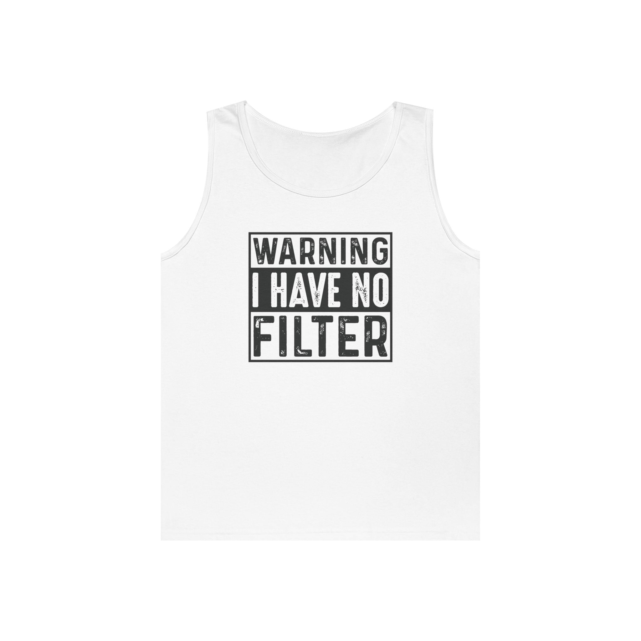 Graphic Teen Tank - Warning I Have No Filter | Tank Top by atgodanddesigns