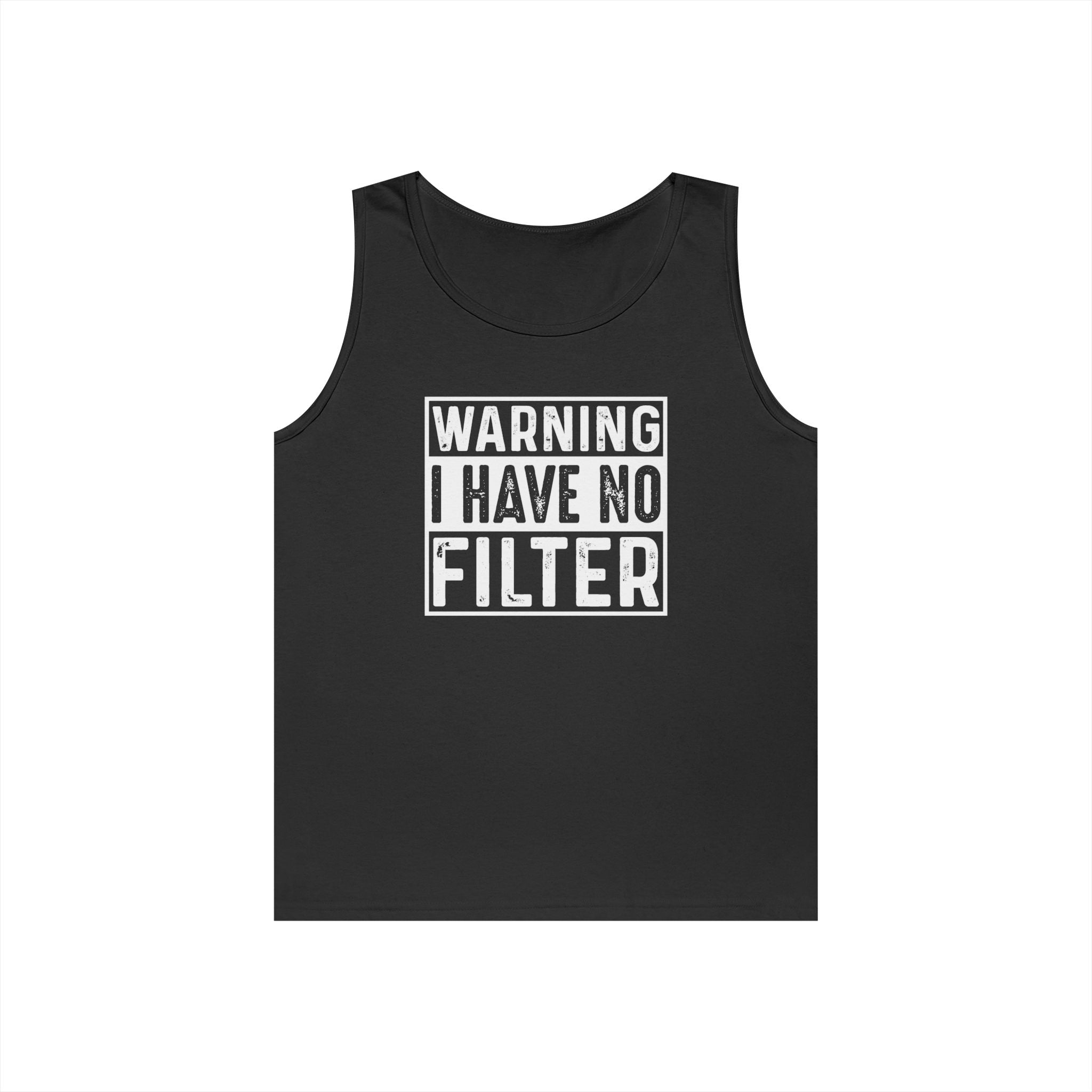 Graphic Teen Tank - Warning I Have No Filter | Tank Top by atgodanddesigns
