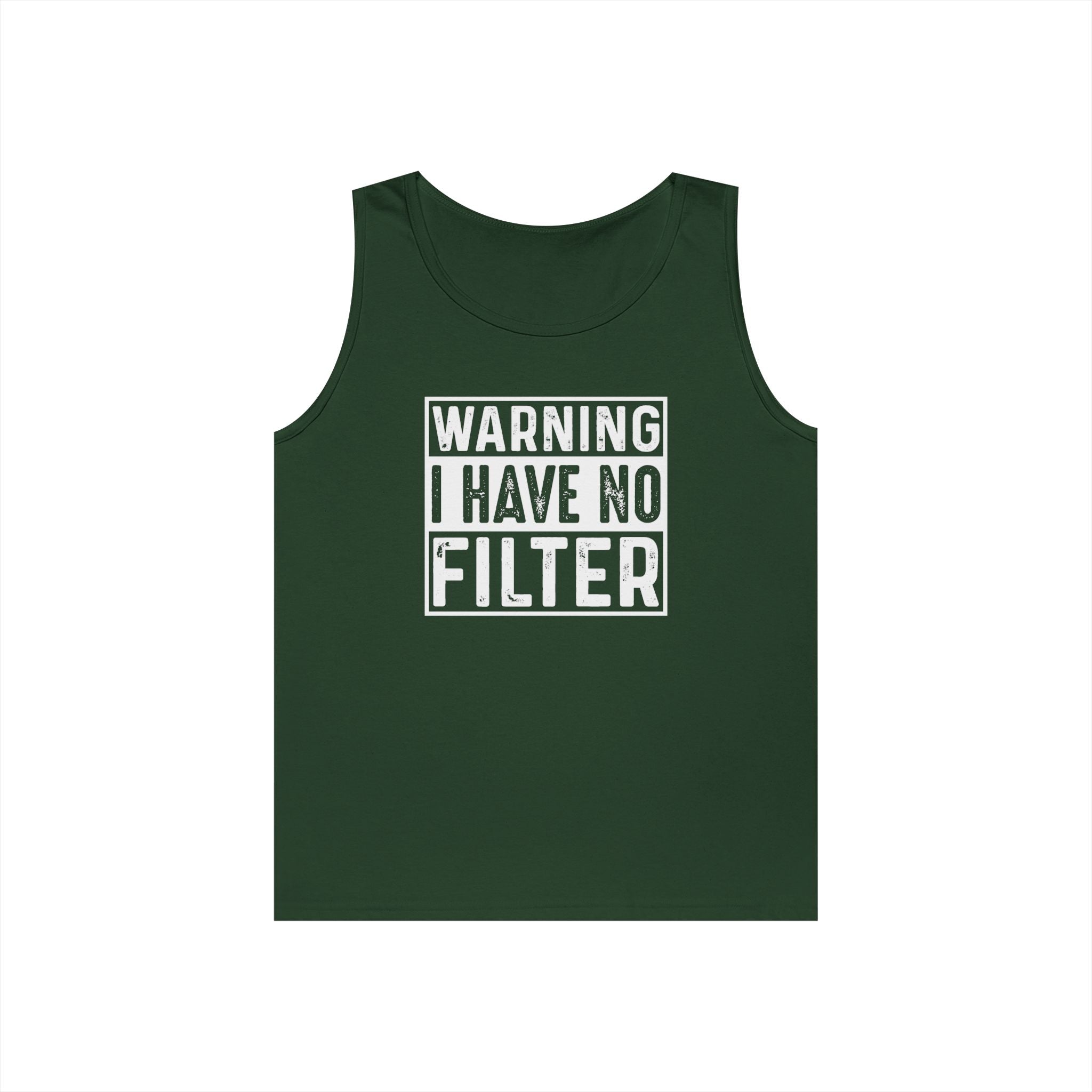 Graphic Teen Tank - Warning I Have No Filter | Tank Top by atgodanddesigns