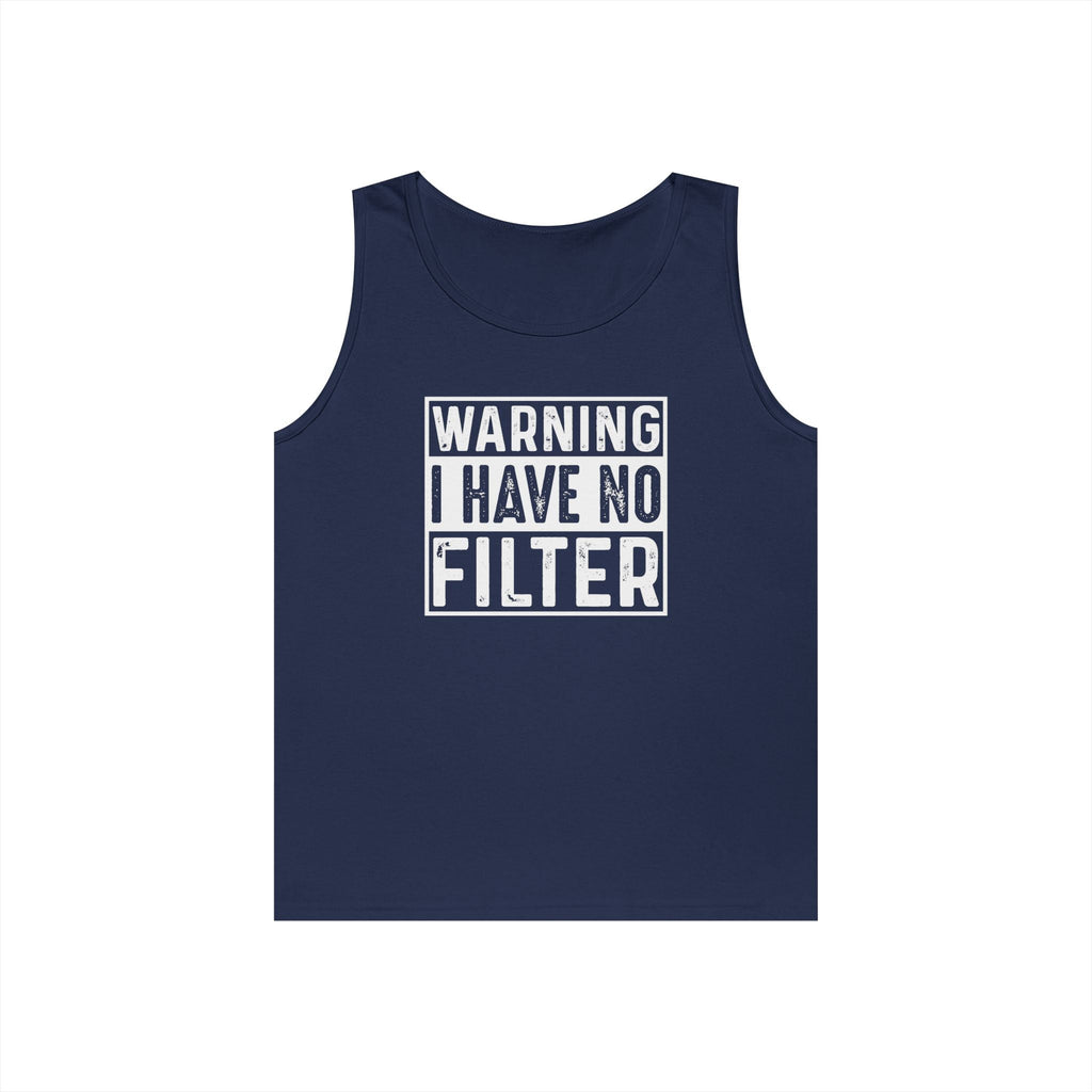 Graphic Teen Tank - Warning I Have No Filter | Tank Top by atgodanddesigns