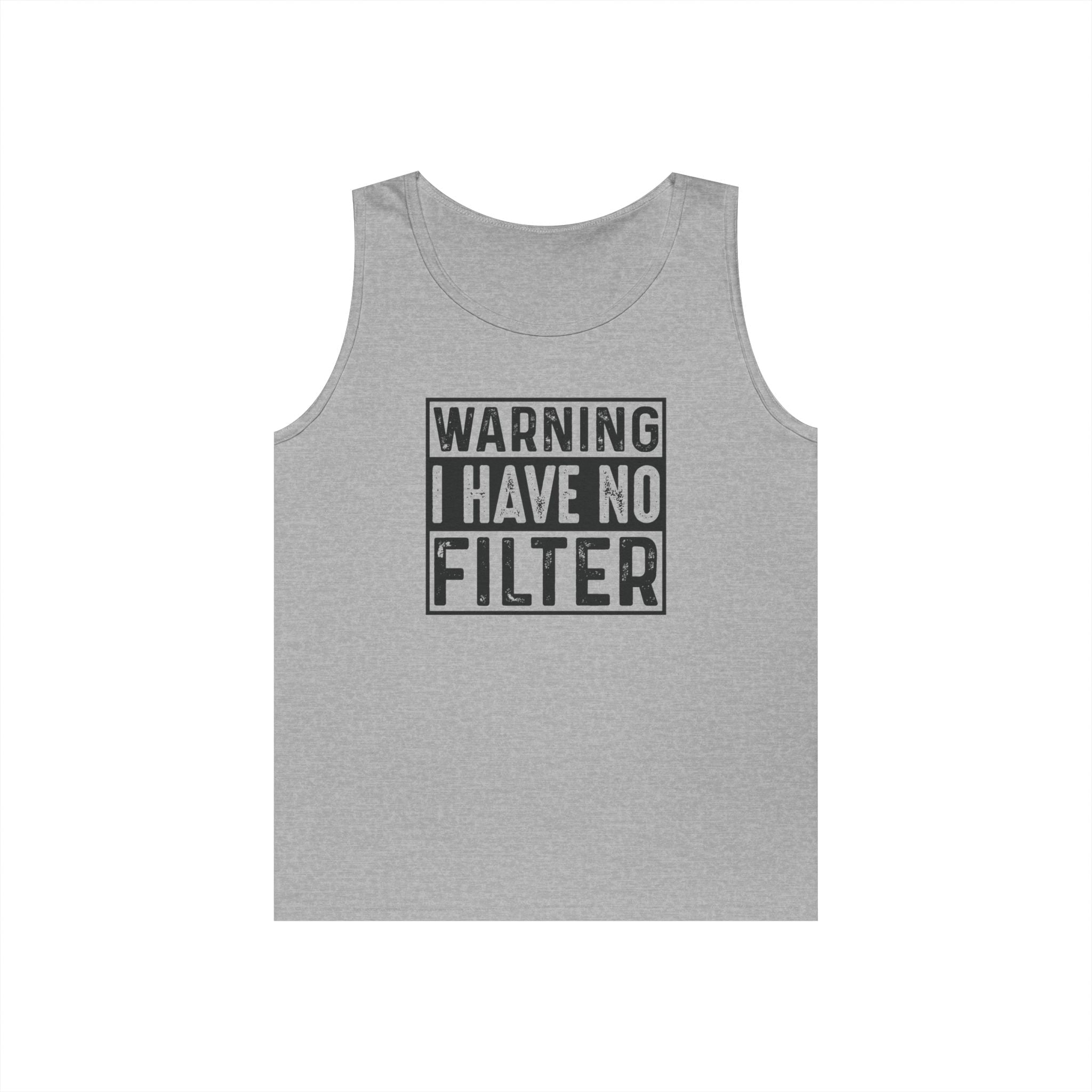Graphic Teen Tank - Warning I Have No Filter | Tank Top by atgodanddesigns