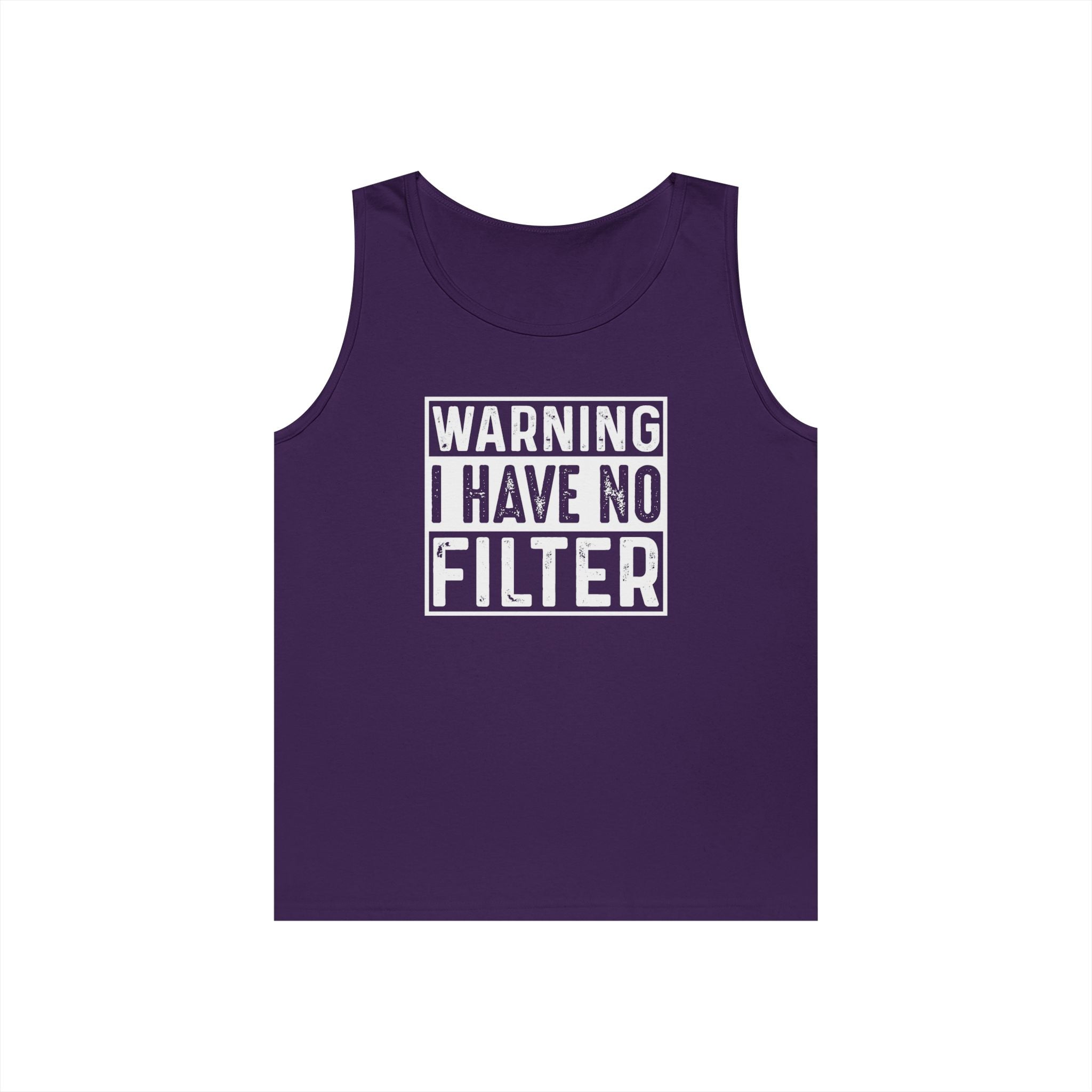 Graphic Teen Tank - Warning I Have No Filter | Tank Top by atgodanddesigns