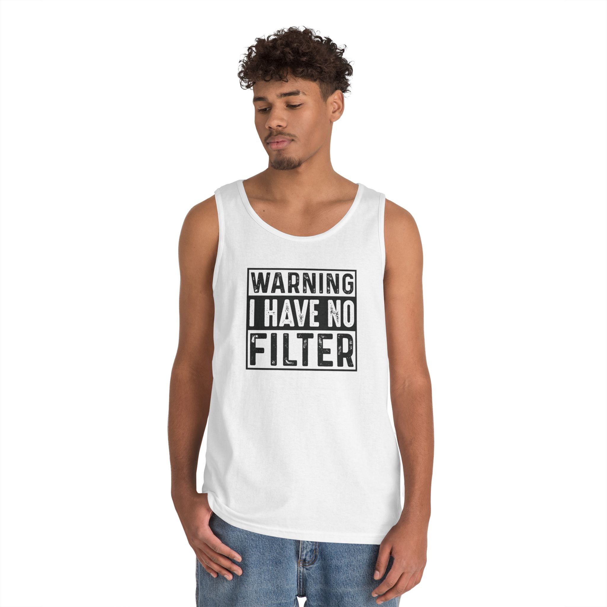 Graphic Teen Tank - Warning I Have No Filter | Tank Top by atgodanddesigns