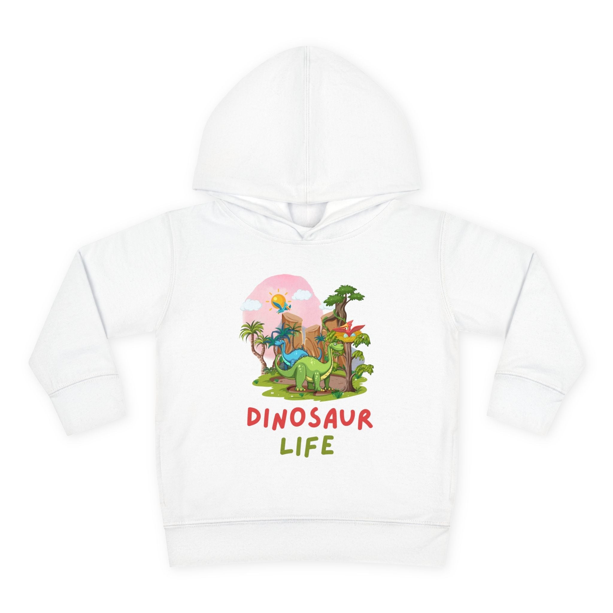 Graphic Toddler Boy Hoodie - Dinosaur Life | Kids clothes by atgodanddesigns