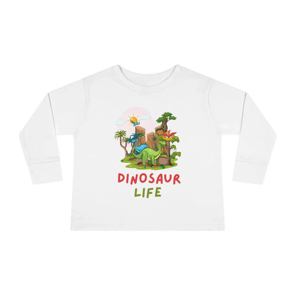 Graphic Toddler Boy Long Sleeve - Dinosaur Life | Kids clothes by atgodanddesigns