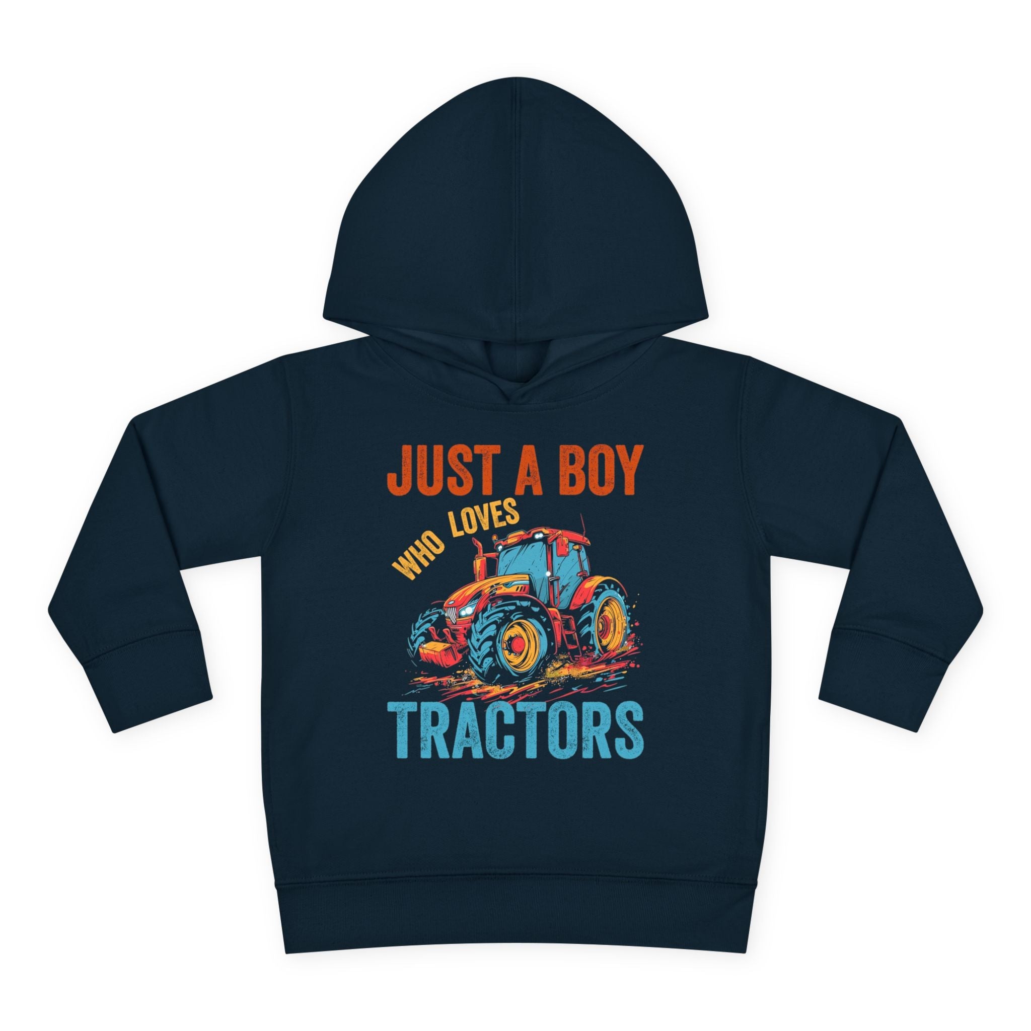Graphic Toddler Boys Hoodie - Just A Boy Who Loves Tractors | Kids clothes by atgodanddesigns