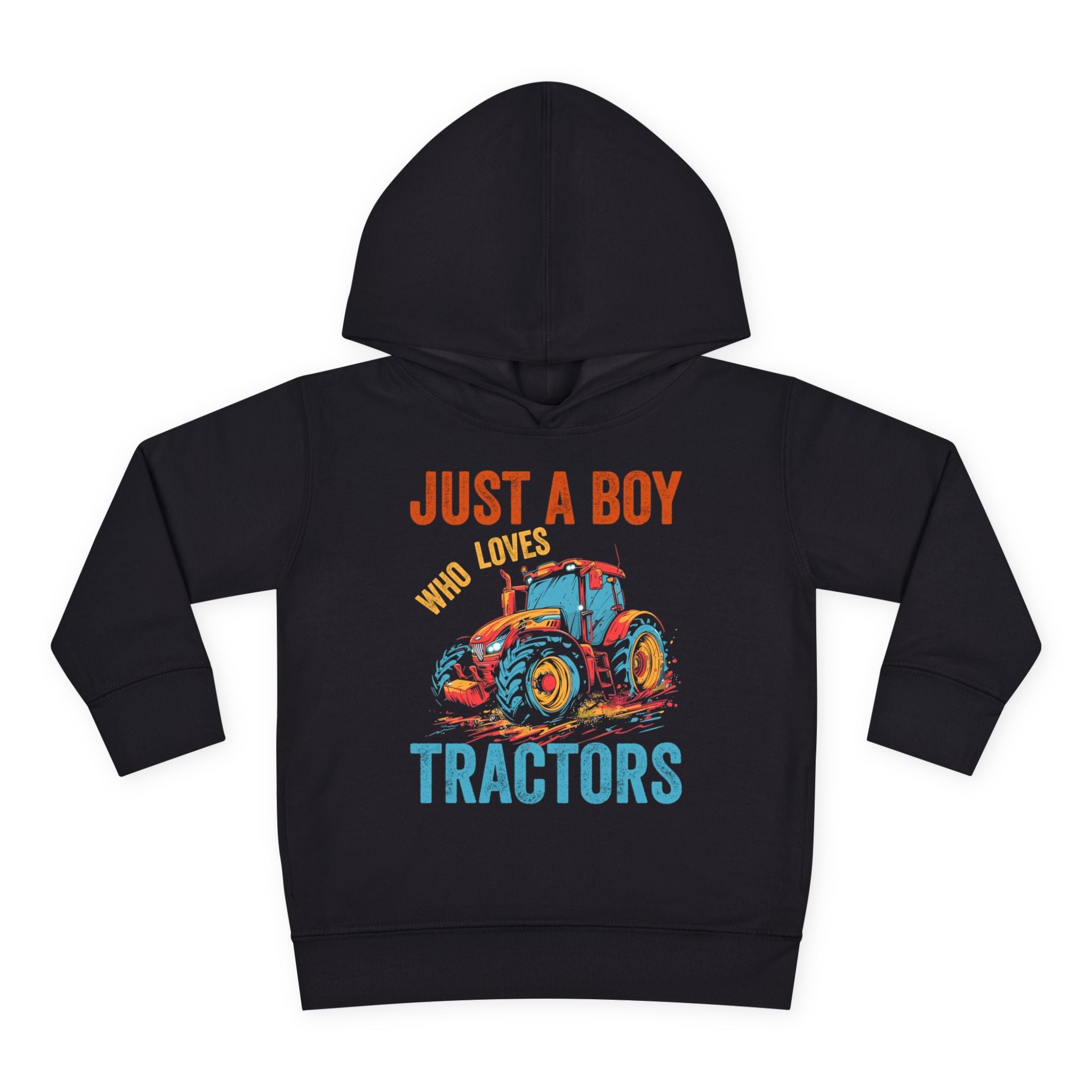 Graphic Toddler Boys Hoodie - Just A Boy Who Loves Tractors | Kids clothes by atgodanddesigns