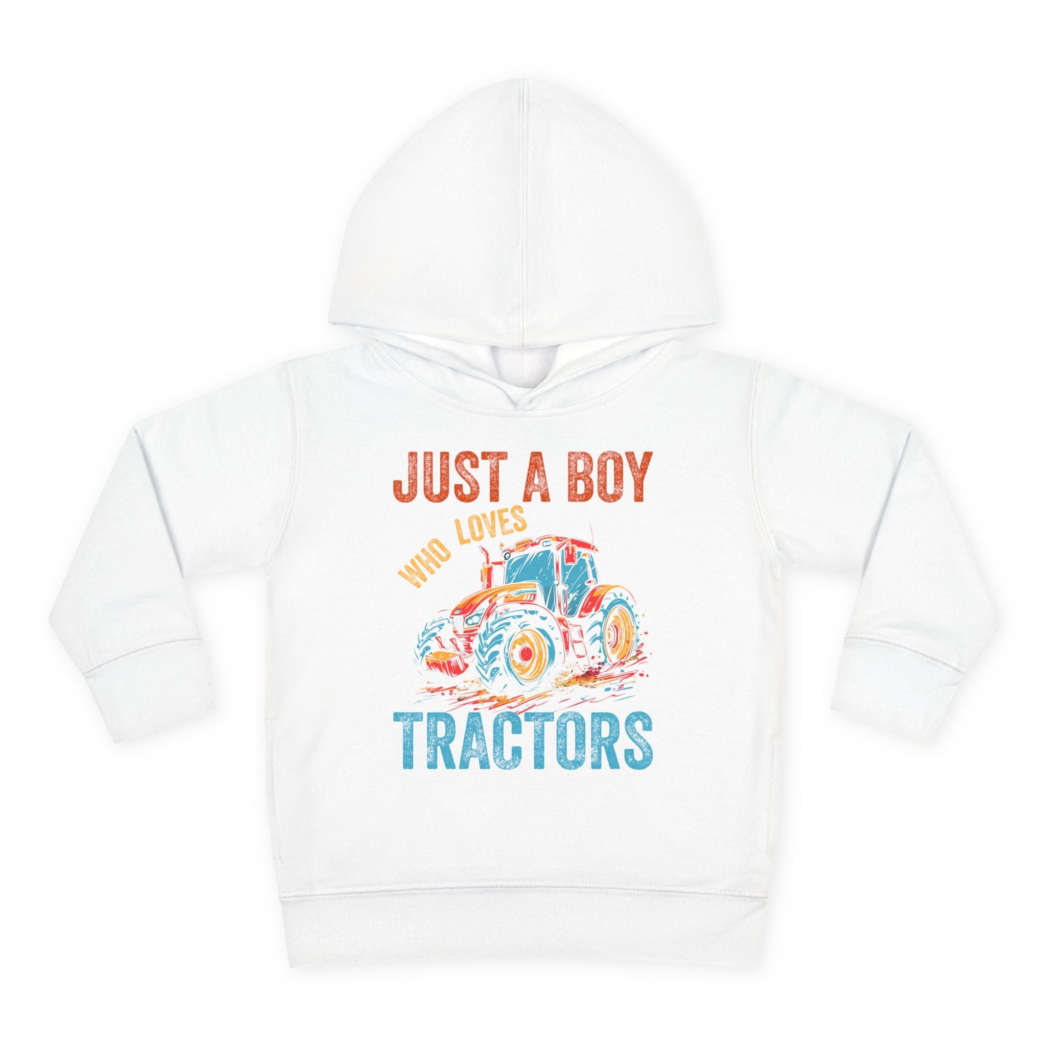 Graphic Toddler Boys Hoodie - Just A Boy Who Loves Tractors | Kids clothes by atgodanddesigns