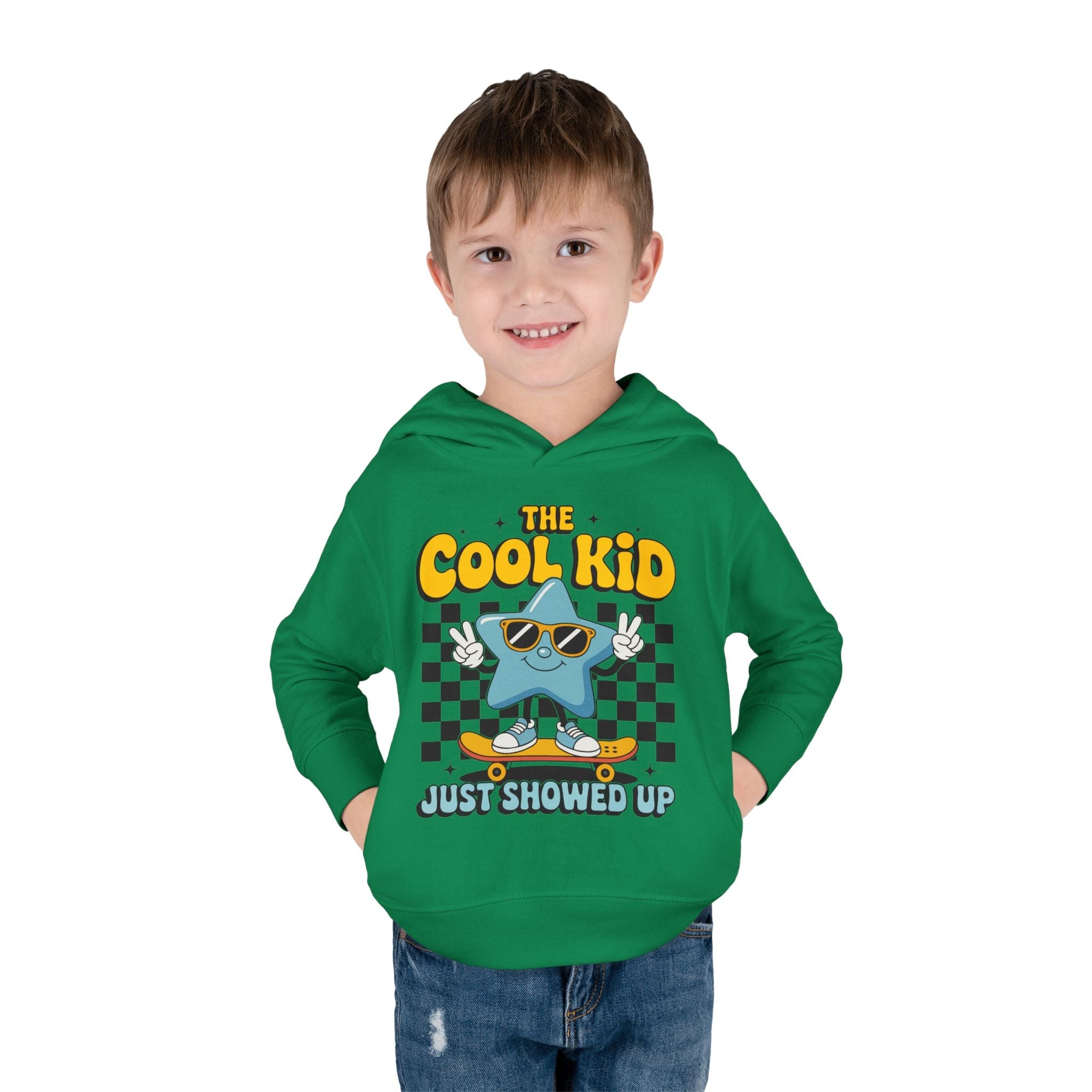 Graphic Toddler Boys Hoodie - The Cool Kid Just Showed Up | Kids clothes by atgodanddesigns