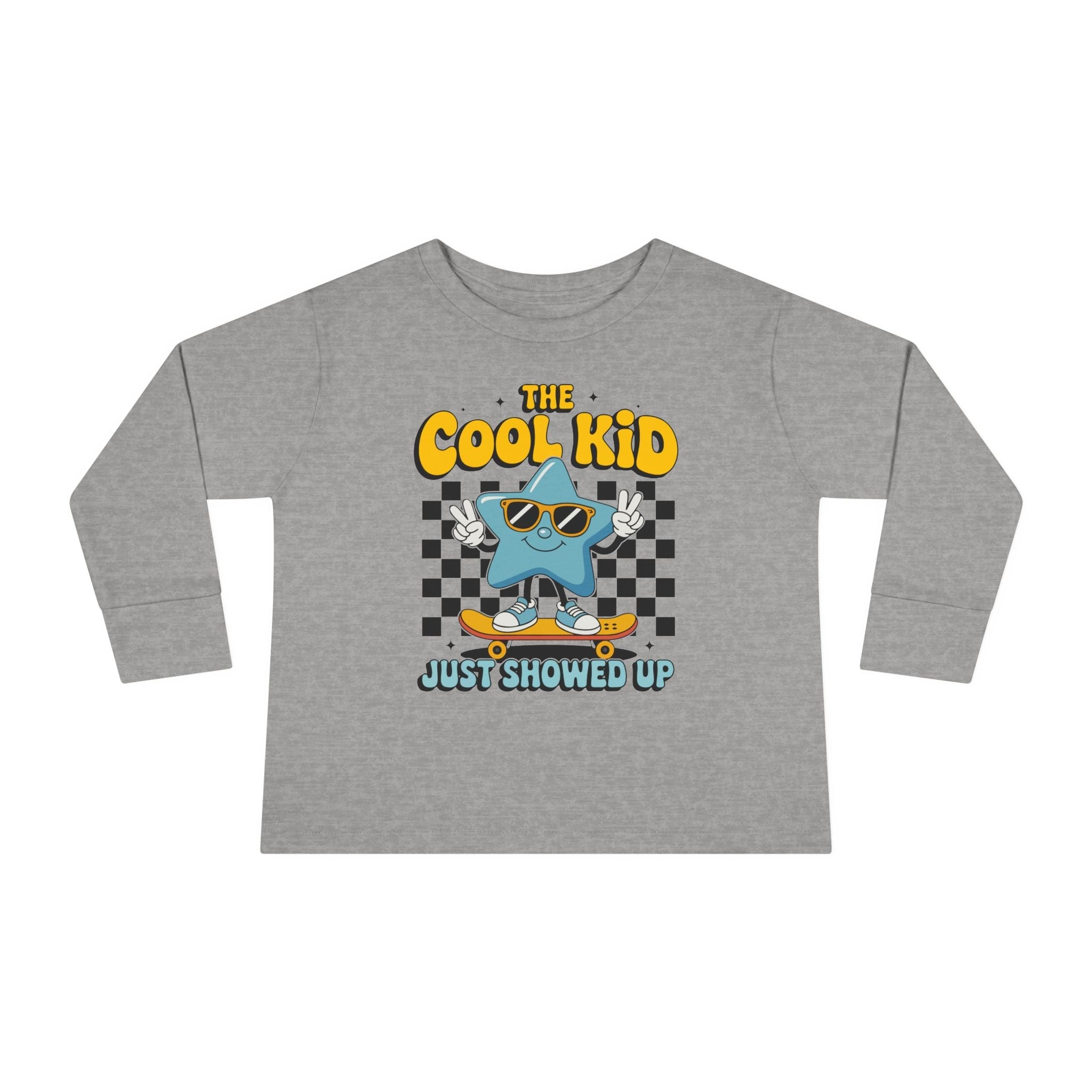 Graphic Toddler Boys Long Sleeve T-Shirt - The Cool Kid Just Showed Up | Kids clothes by atgodanddesigns