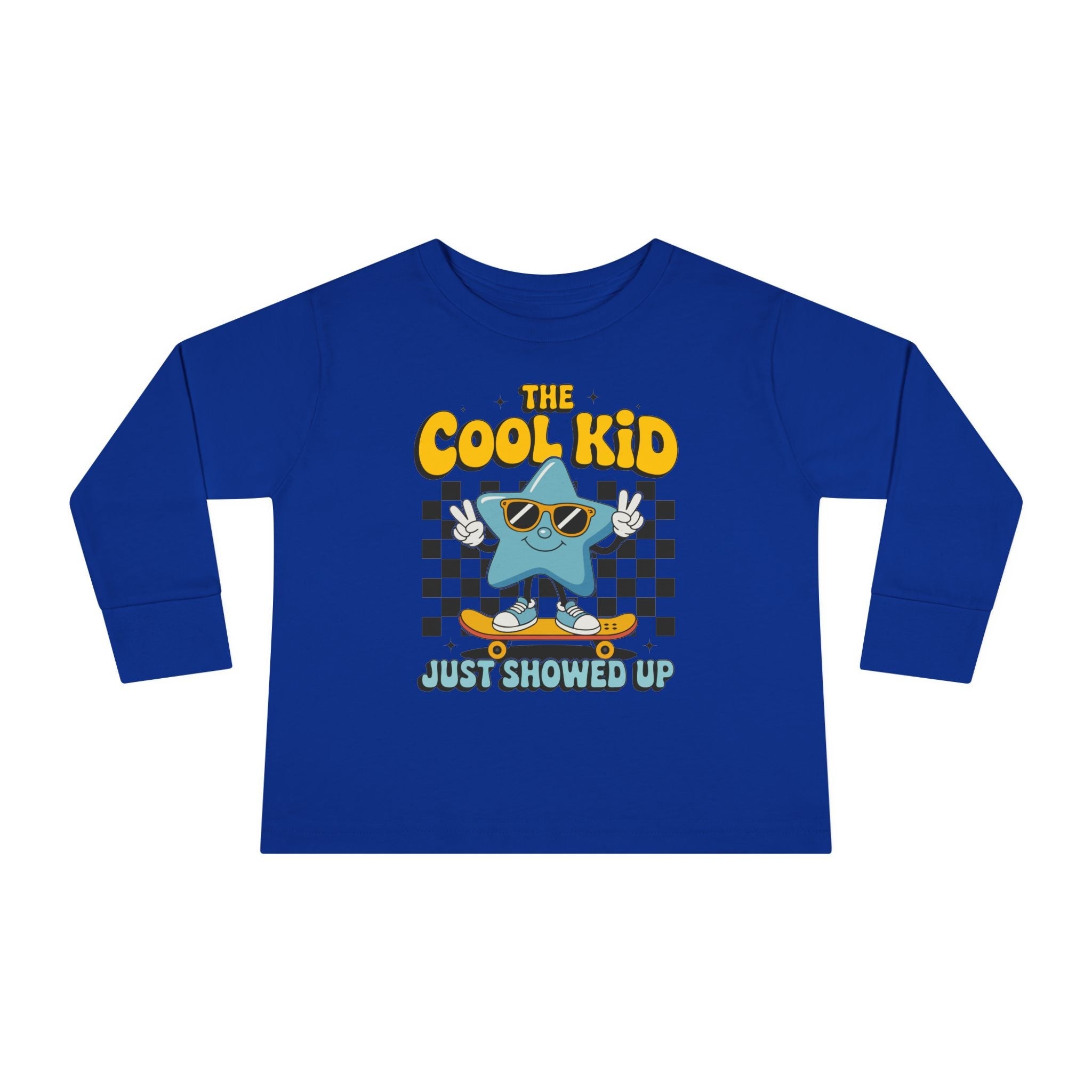 Graphic Toddler Boys Long Sleeve T-Shirt - The Cool Kid Just Showed Up | Kids clothes by atgodanddesigns
