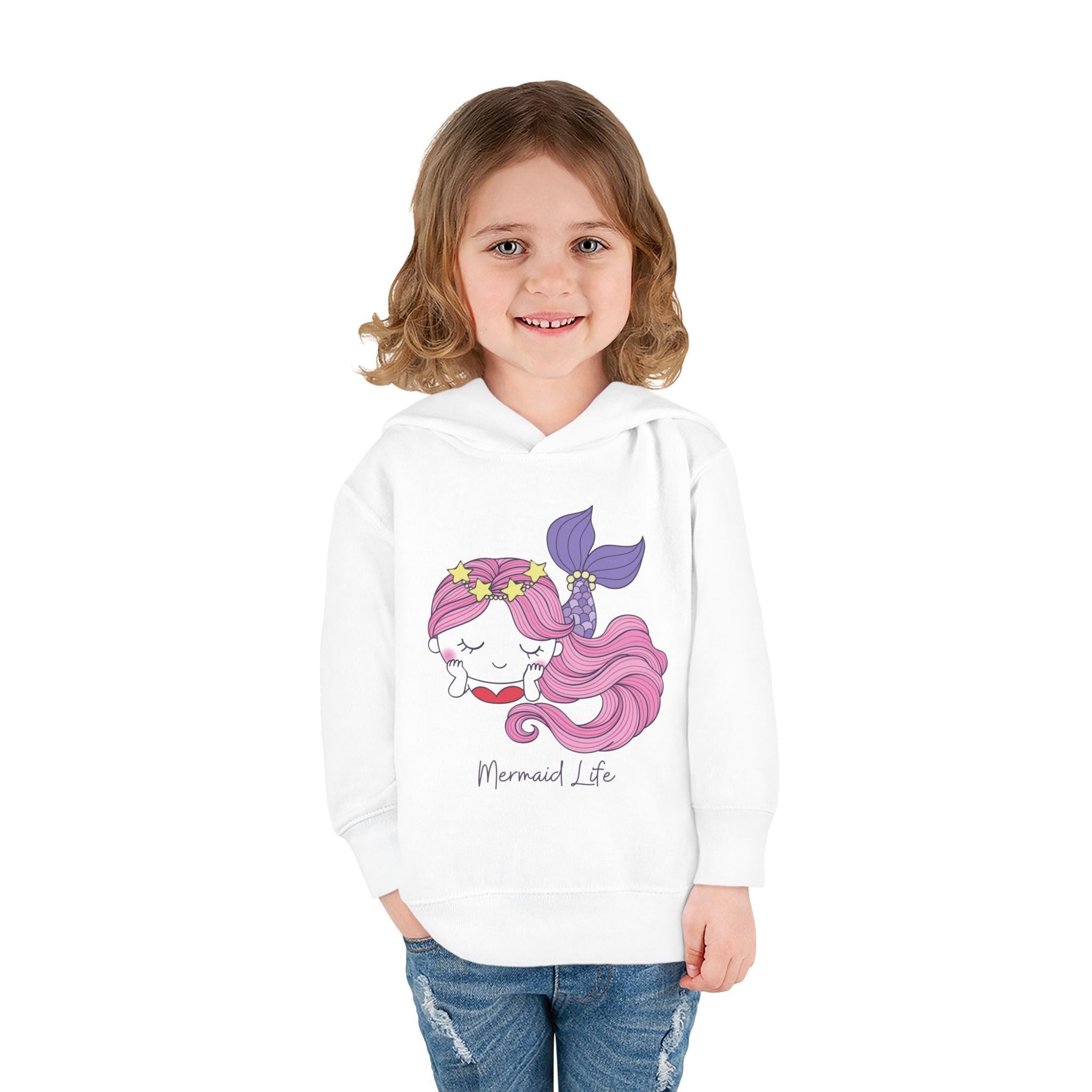 Graphic Toddler Girls Hoodie - Mermaid Life | Kids clothes by atgodanddesigns