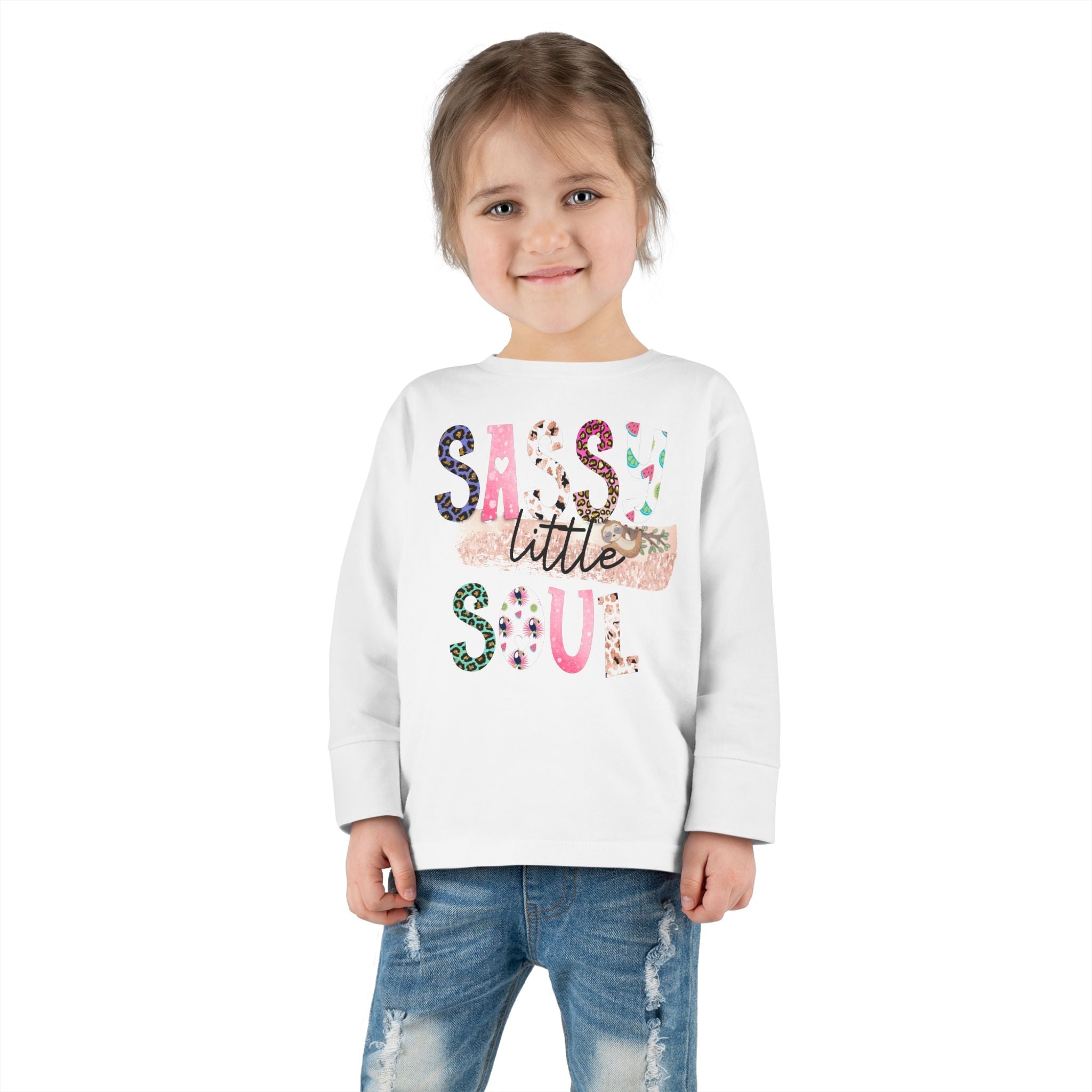 Graphic Toddler GIrls Long Sleeve T-Shirt - Sassy Little Soul | Kids clothes by atgodanddesigns