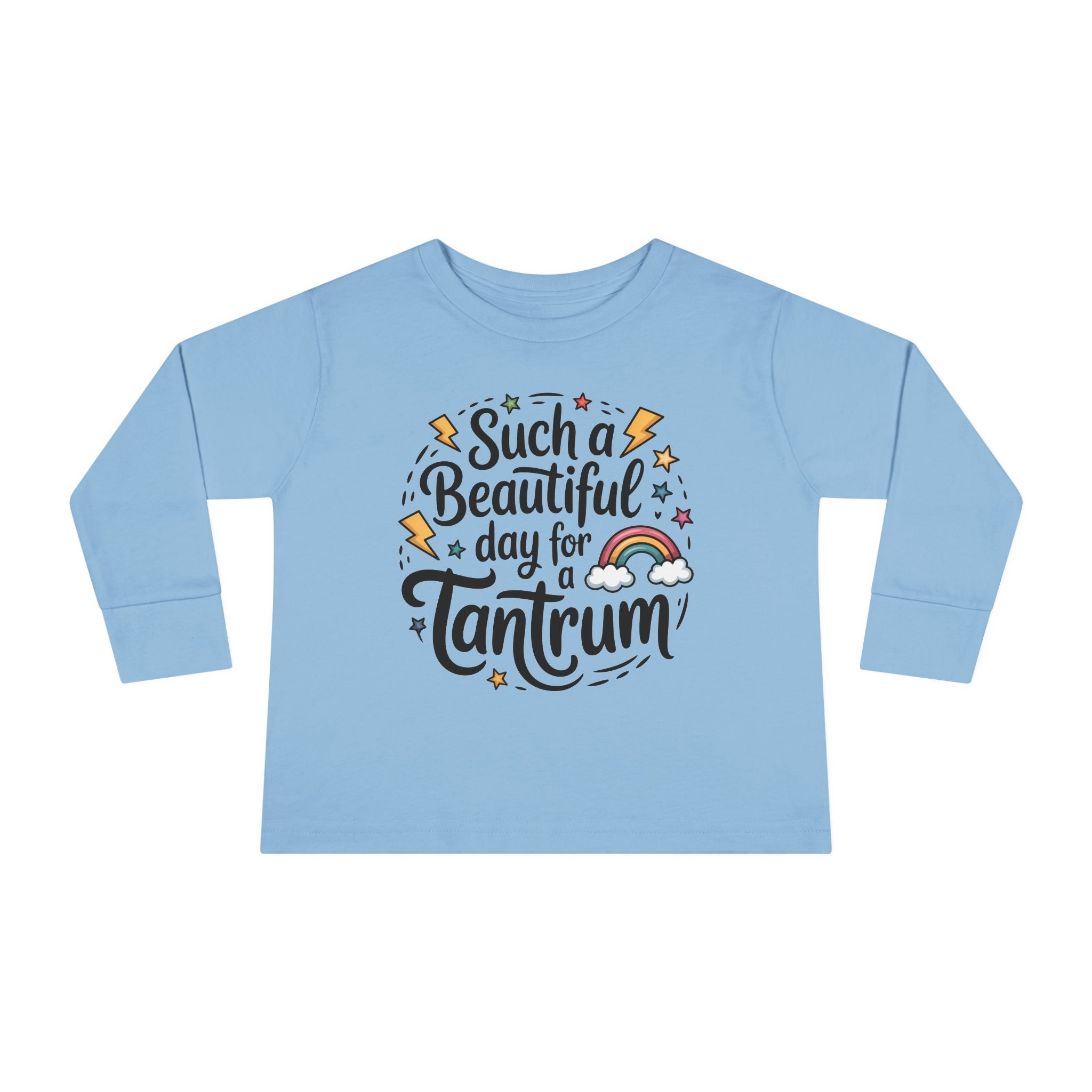 Graphic Toddler Girls Long Sleeve T-Shirt - Such A Beautiful Day For A Tantrum | Kids clothes by atgodanddesigns